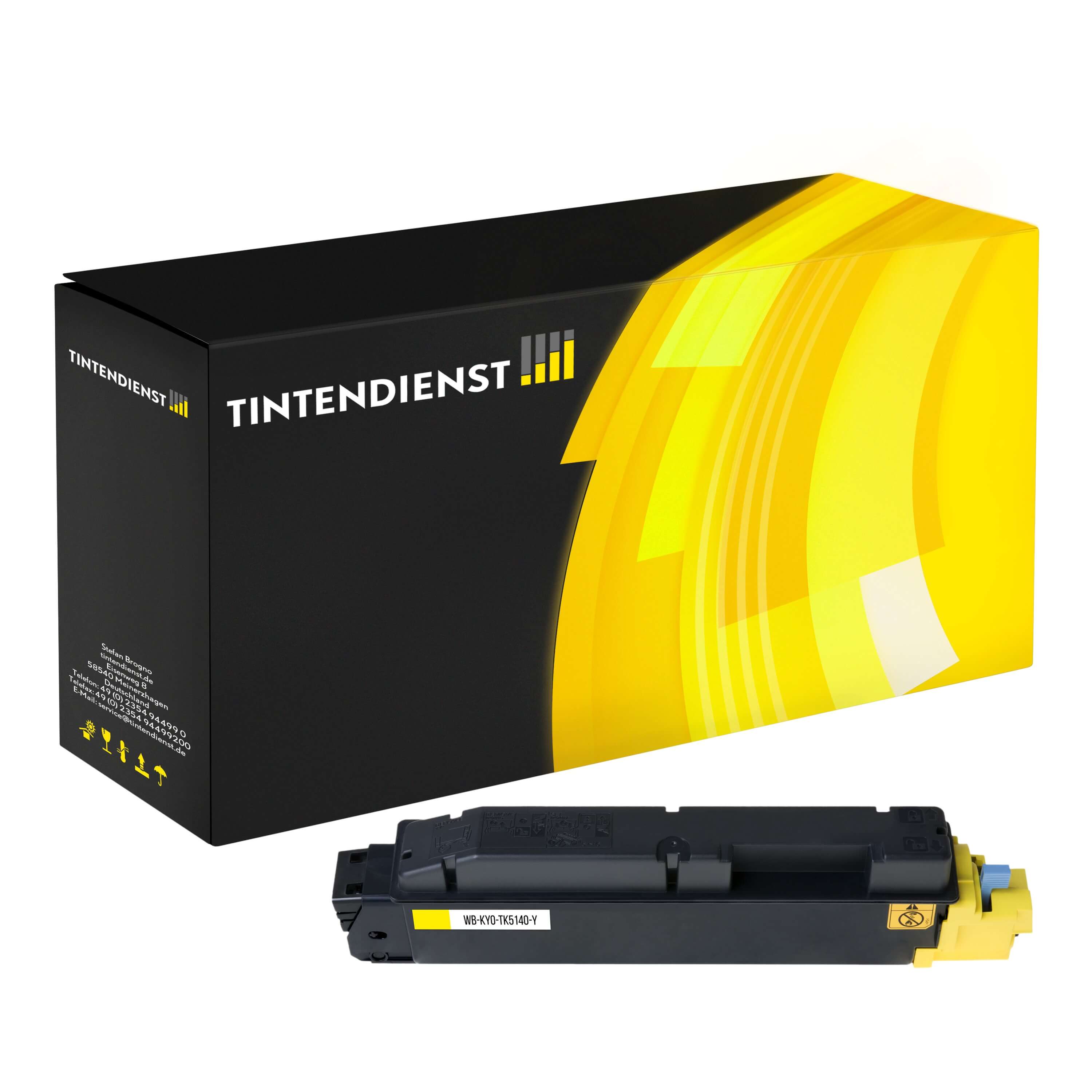 Toner kompatibel für Kyocera Ecosys P 6130 cdn (1T02NRANL0 / TK-5140Y) Gelb