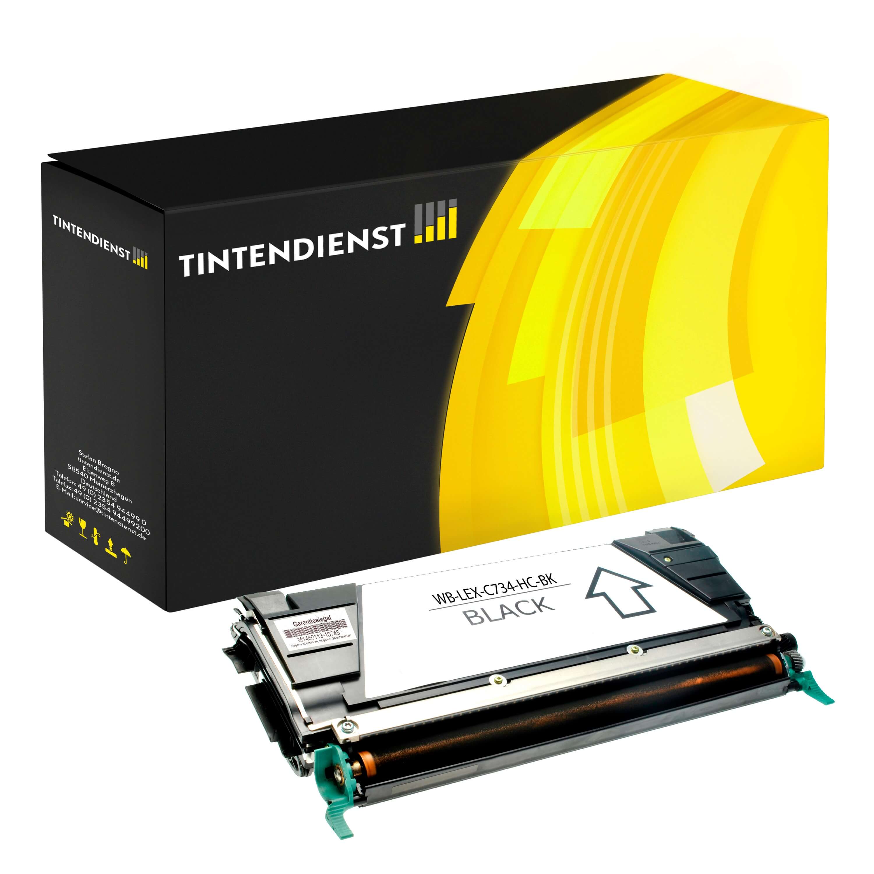 Toner kompatibel für Lexmark C 734 N (C734A2KG) Schwarz