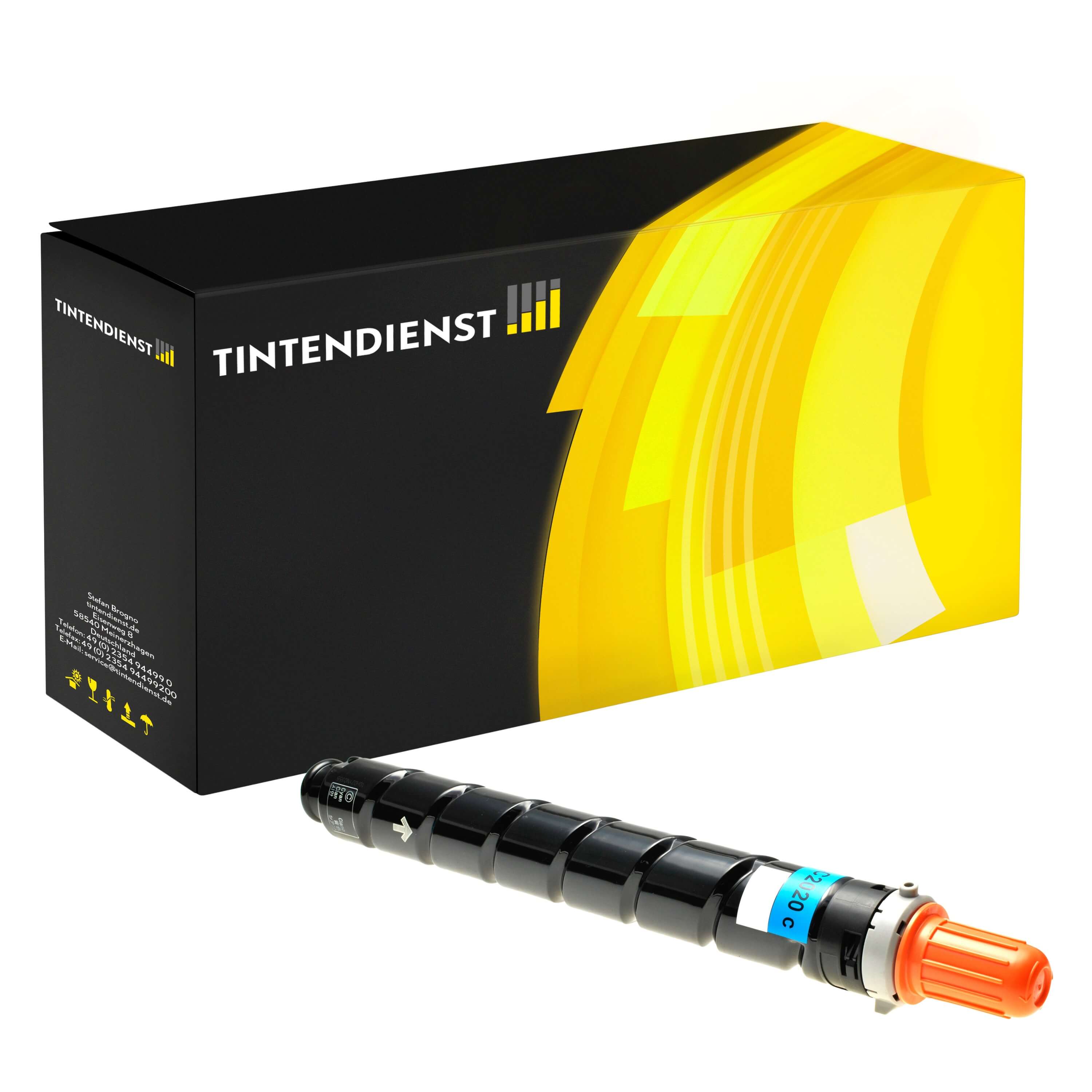 Toner kompatibel für Canon imageRUNNER C 2230 i (3783B002 / C-EXV34) Cyan