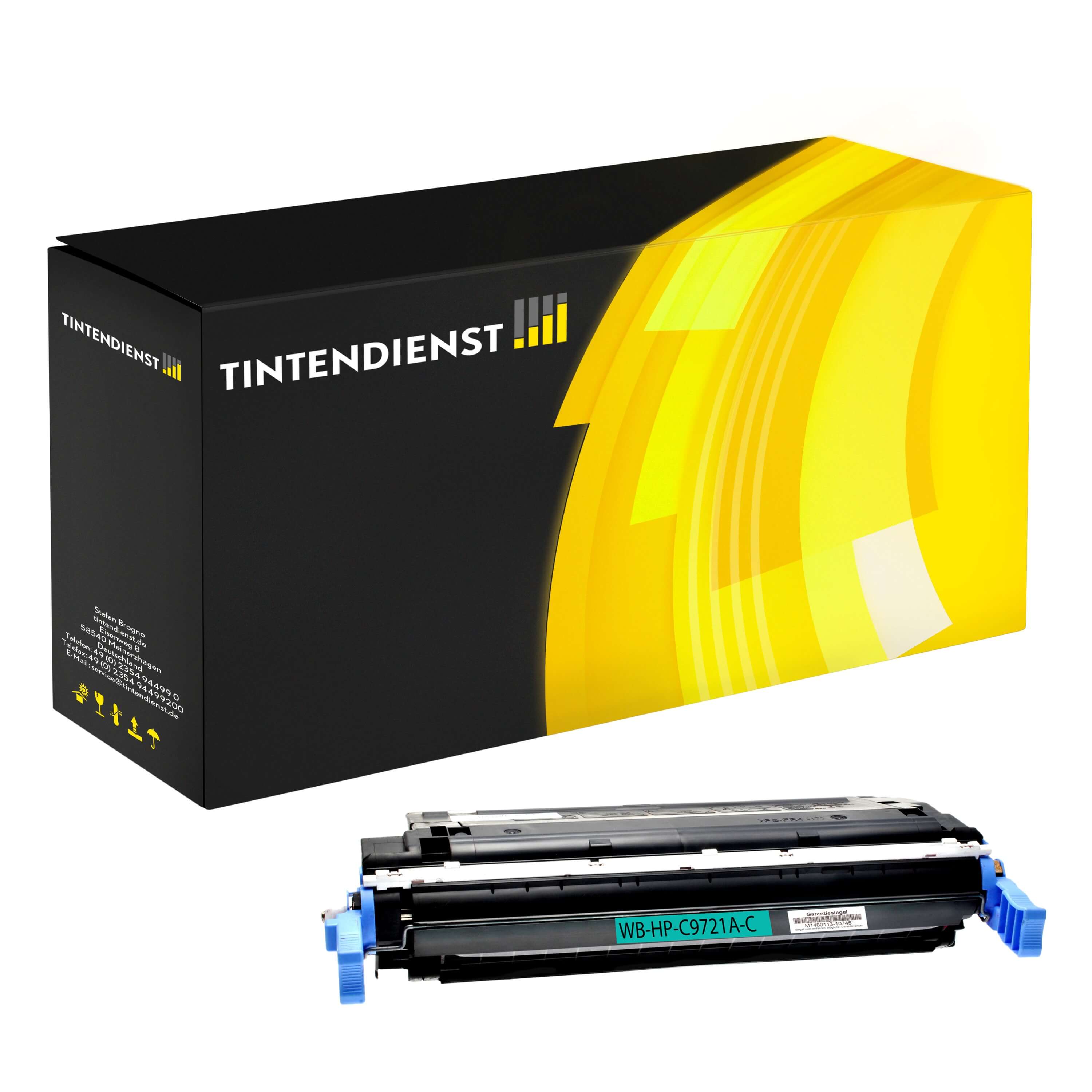 Toner kompatibel für HP Color LaserJet 4650 DN (C9721A / 641A) Cyan