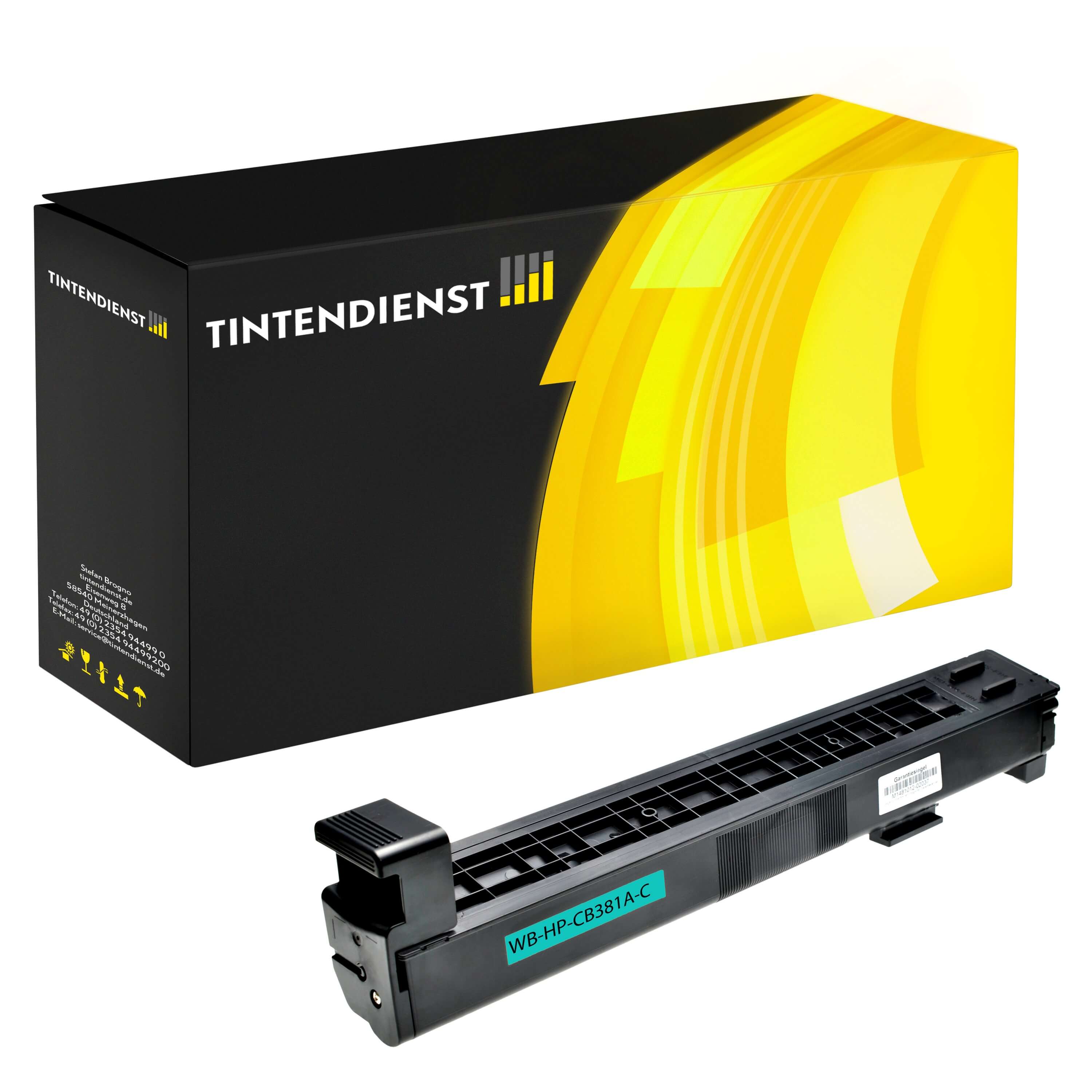 Toner kompatibel für HP Color LaserJet CM 6040 MFP (CB381A / 824A) Cyan