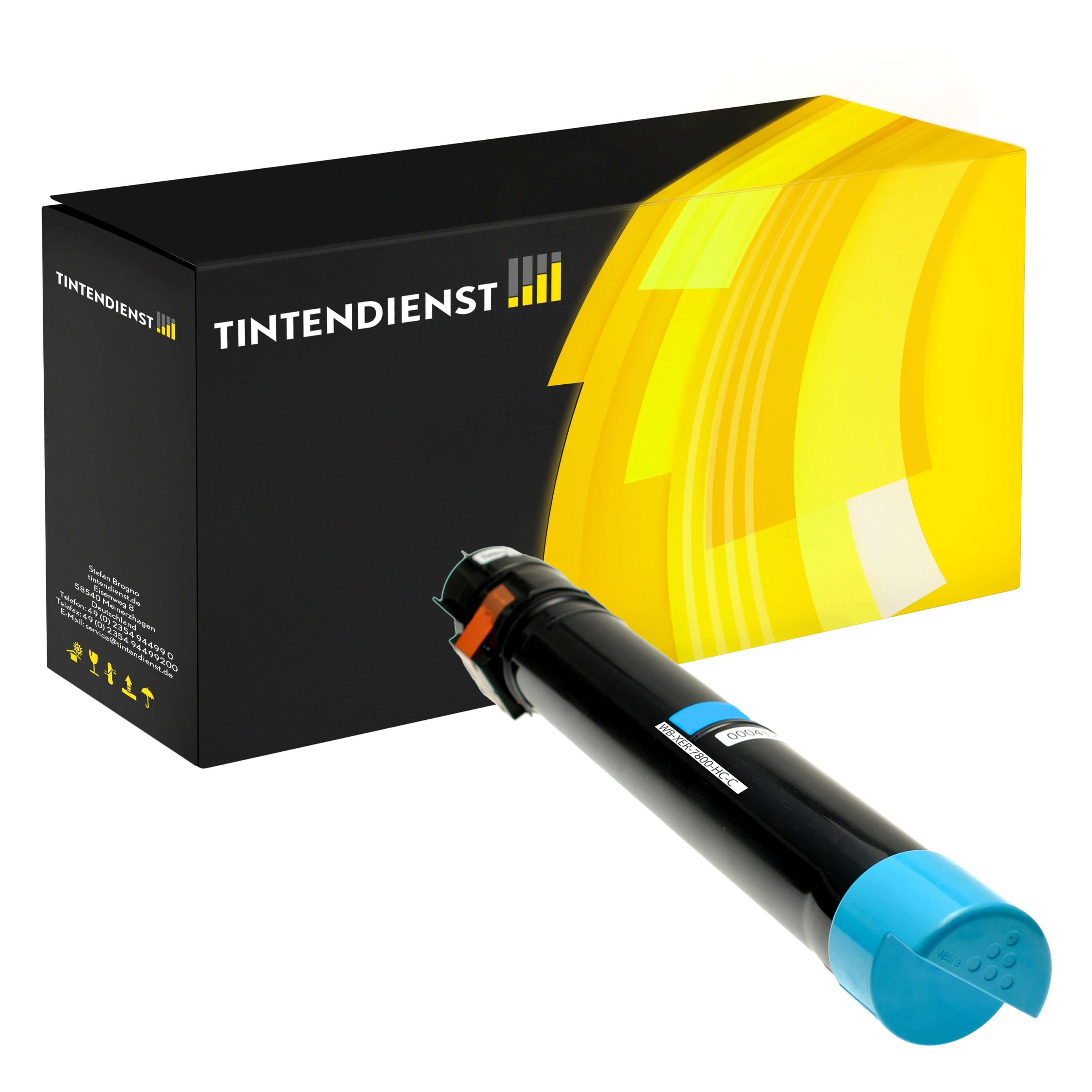 Toner kompatibel für Xerox Phaser 7800 DNM (106R01566) Cyan