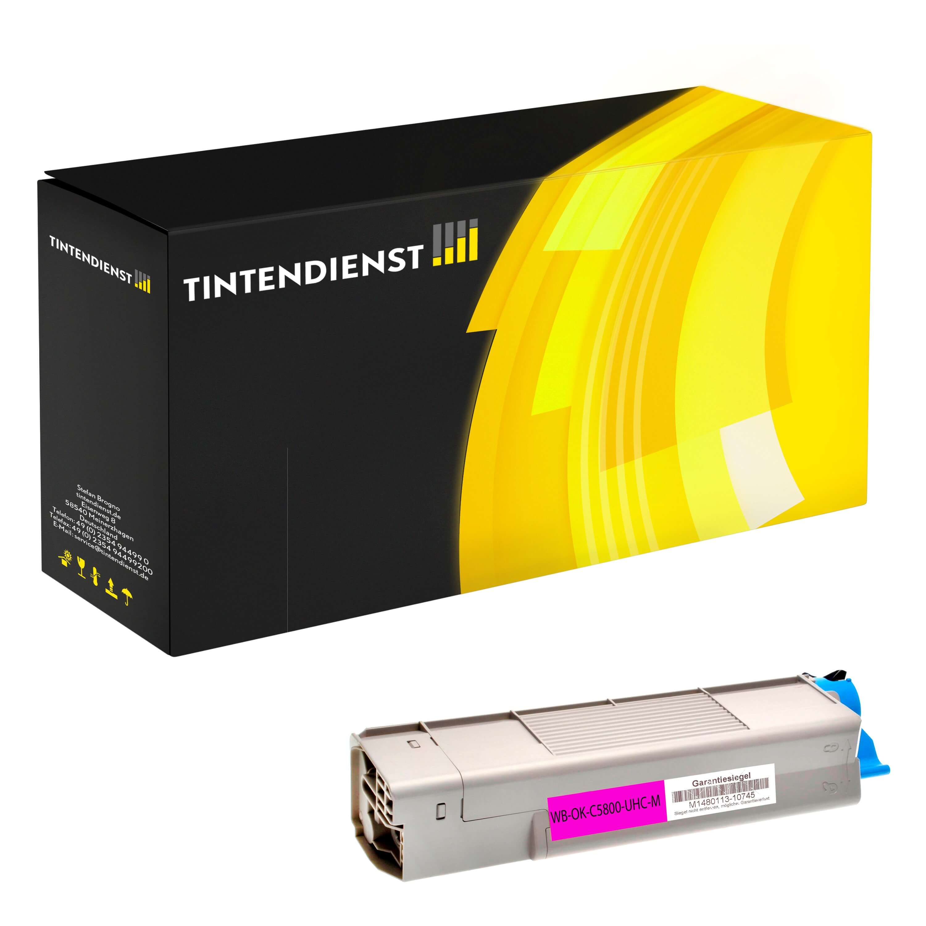 Toner kompatibel für OKI C 5550 n MFP (43324422) Magenta XL