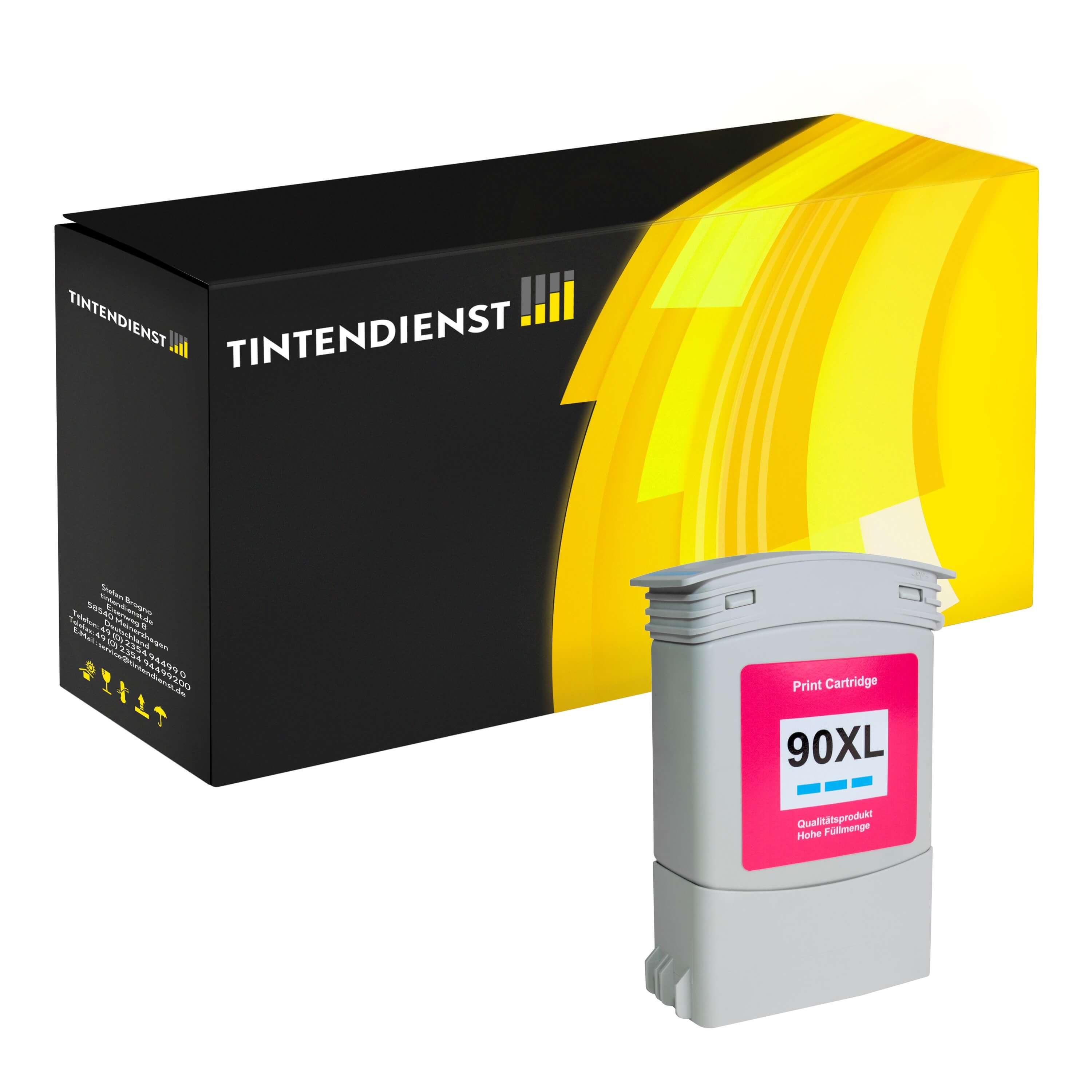 Druckerpatrone kompatibel für HP DesignJet 4520 Series (C5061A / 90) Cyan