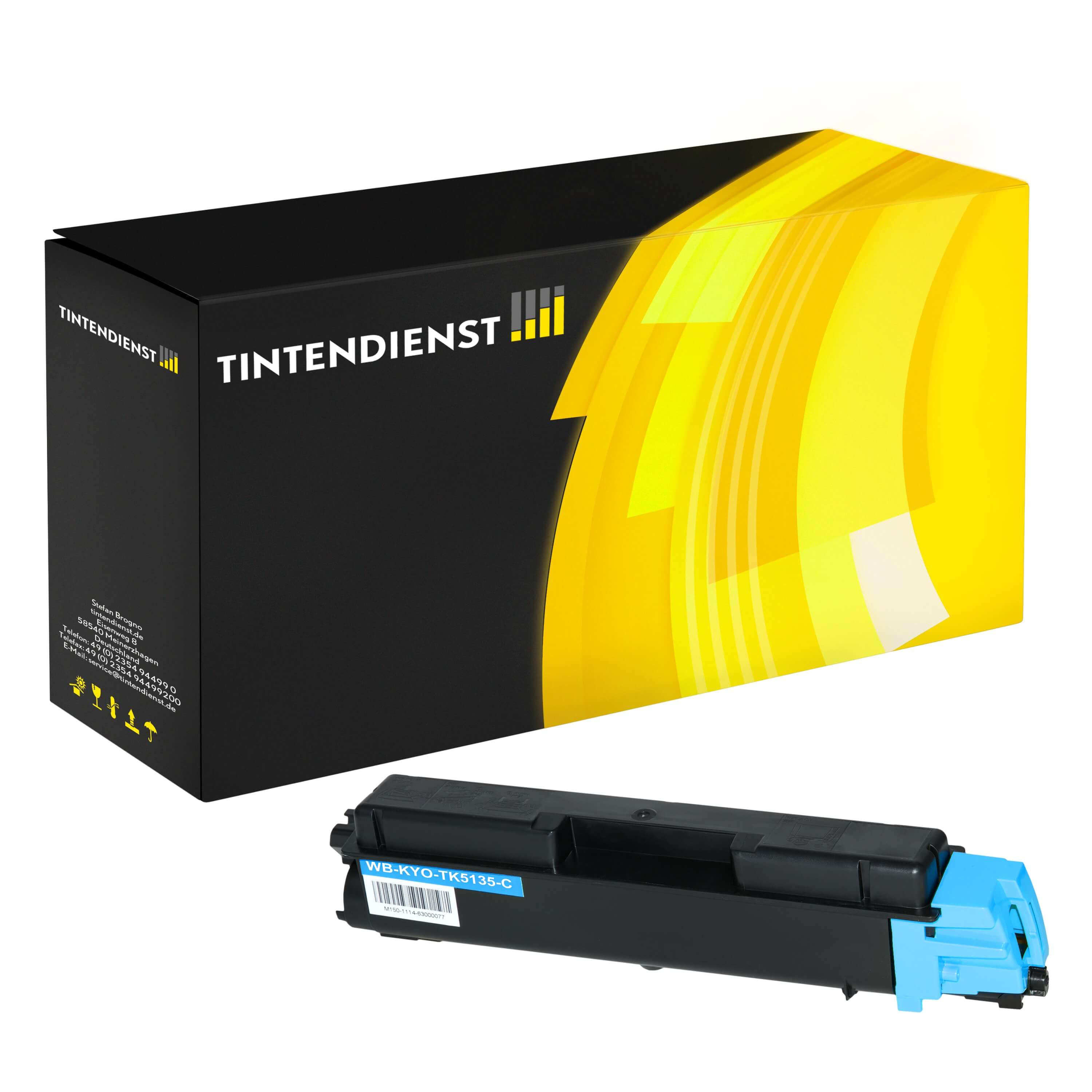 Toner kompatibel für Kyocera TASKalfa 265 ci (1T02PACNL0 / TK-5135C) Cyan