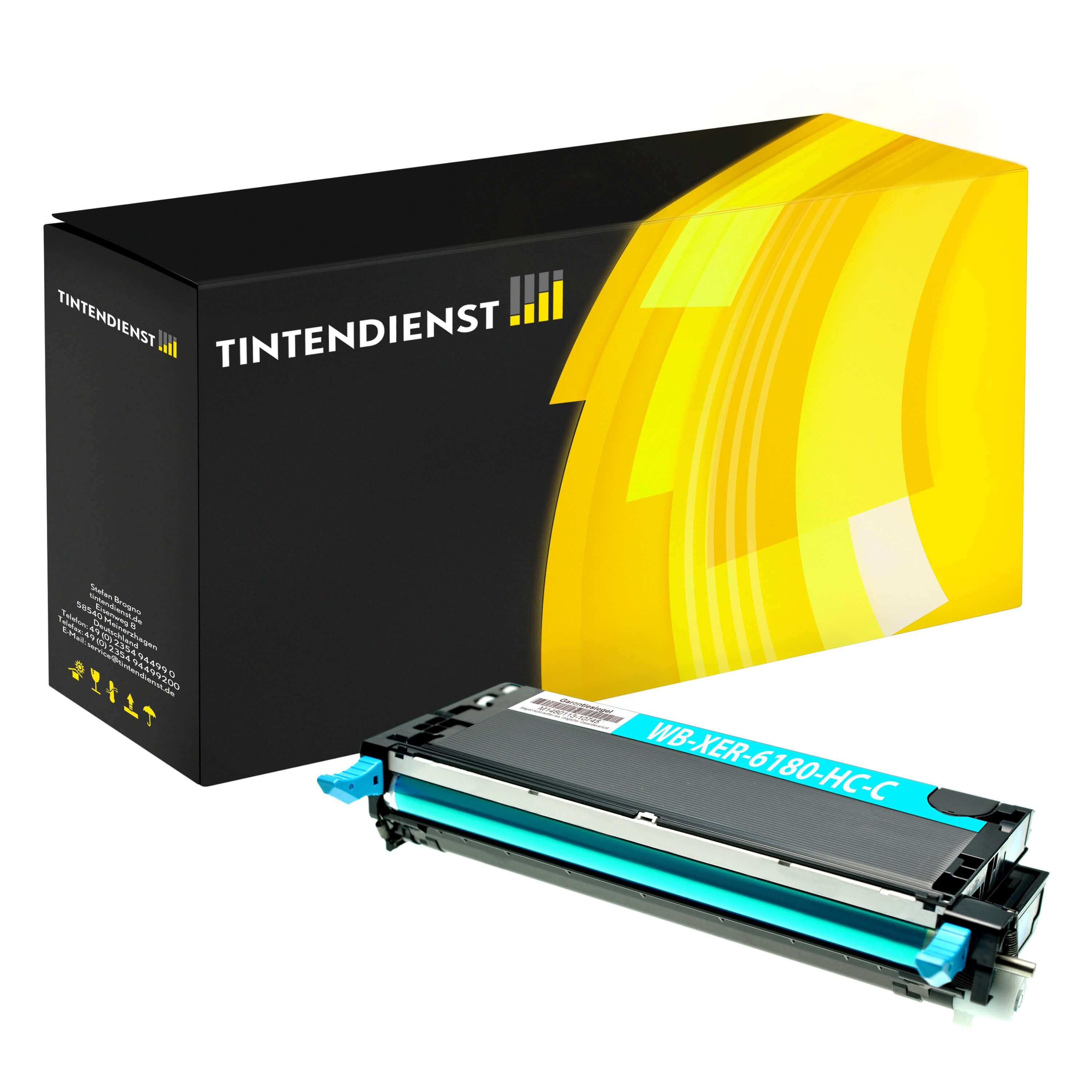 Toner kompatibel für Xerox Phaser 6180 DN (113R00723) Cyan