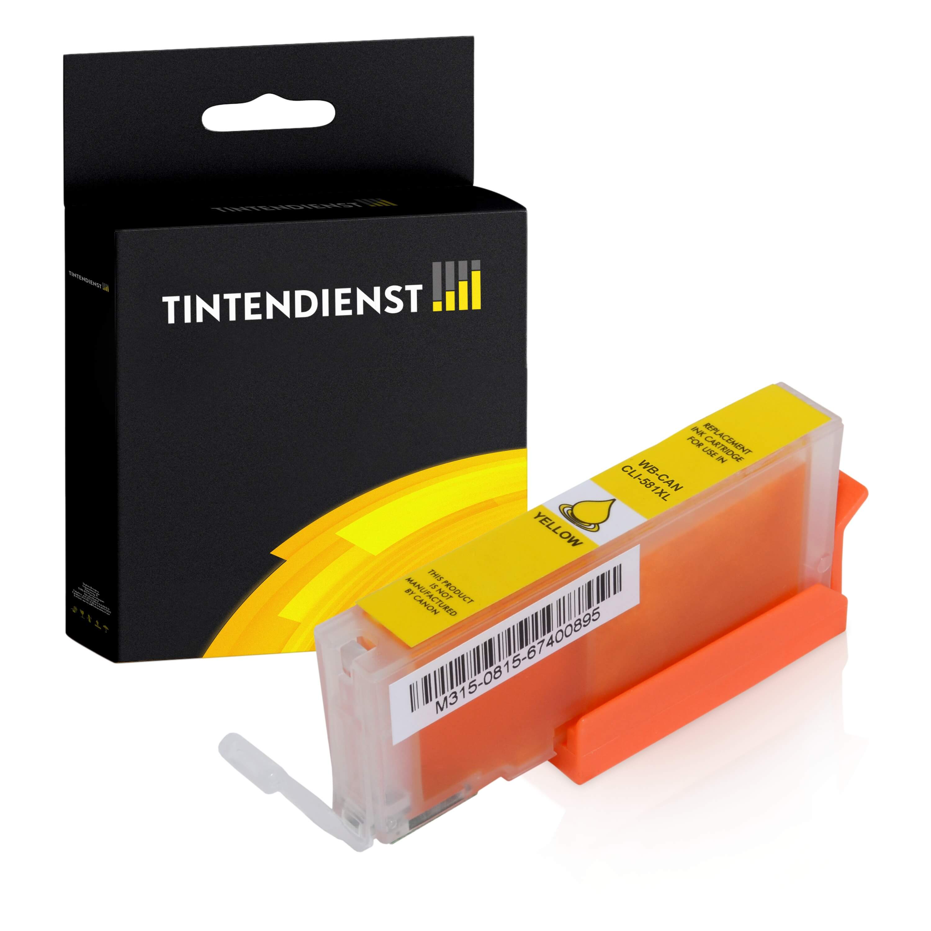 Druckerpatrone kompatibel für Canon Pixma TR 8620 (2105C001 / CLI-581Y) Gelb