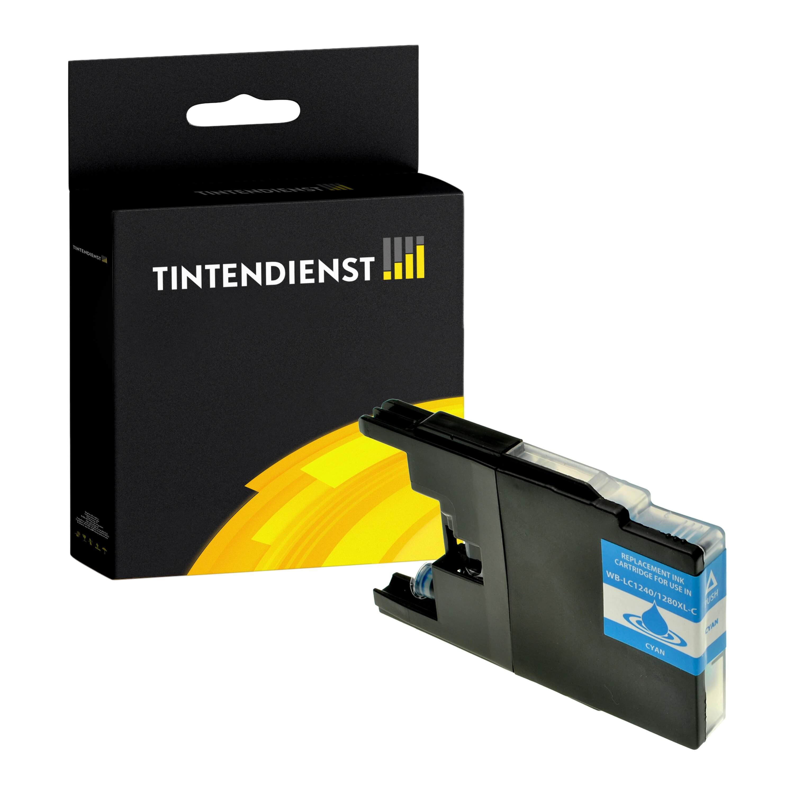 Druckerpatrone kompatibel für Brother MFC-J 6710 DW (LC-1280XLC) Cyan XL