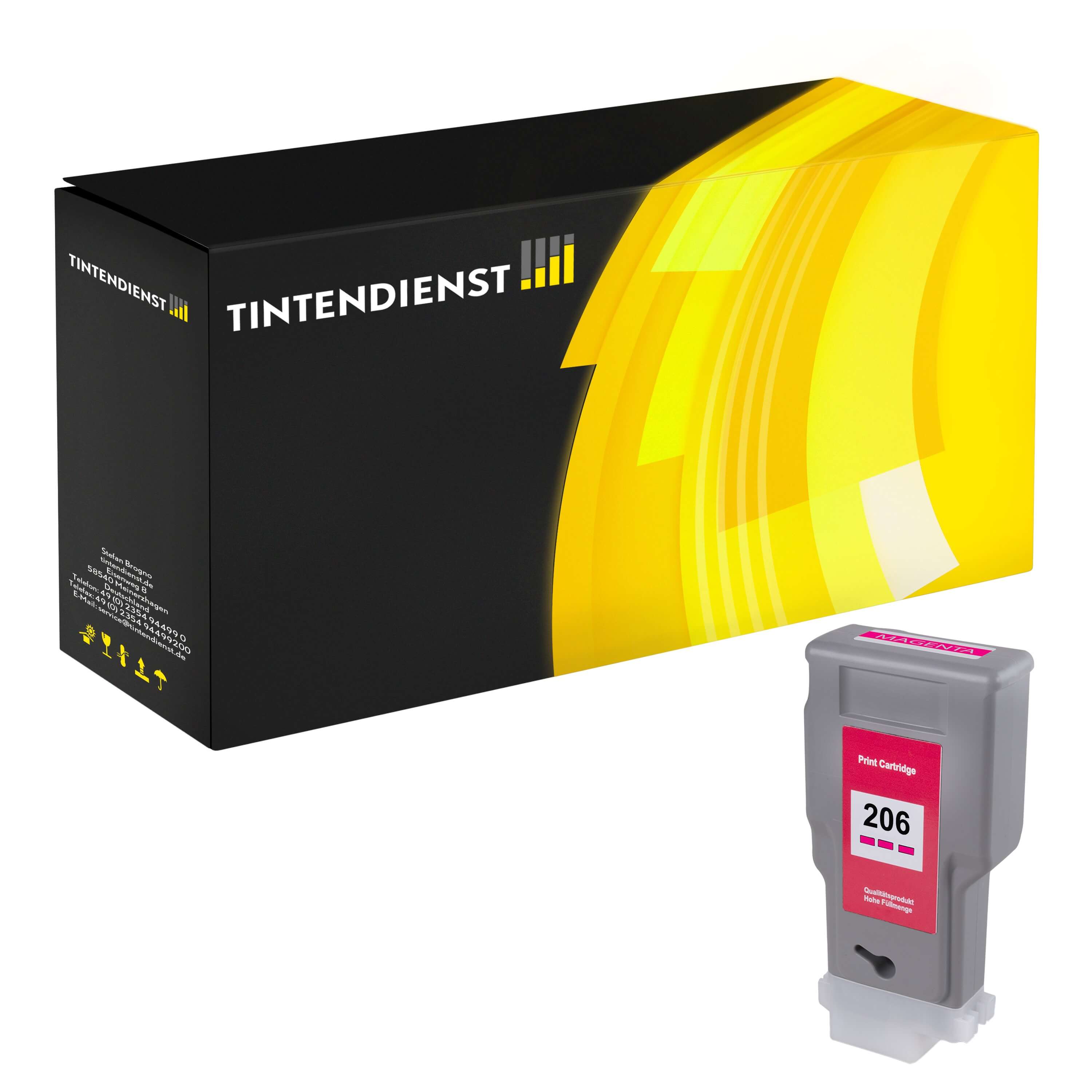 Druckerpatrone kompatibel für Canon imagePROGRAF IPF 6400 Series (5305B001 / PFI-206M) Magenta