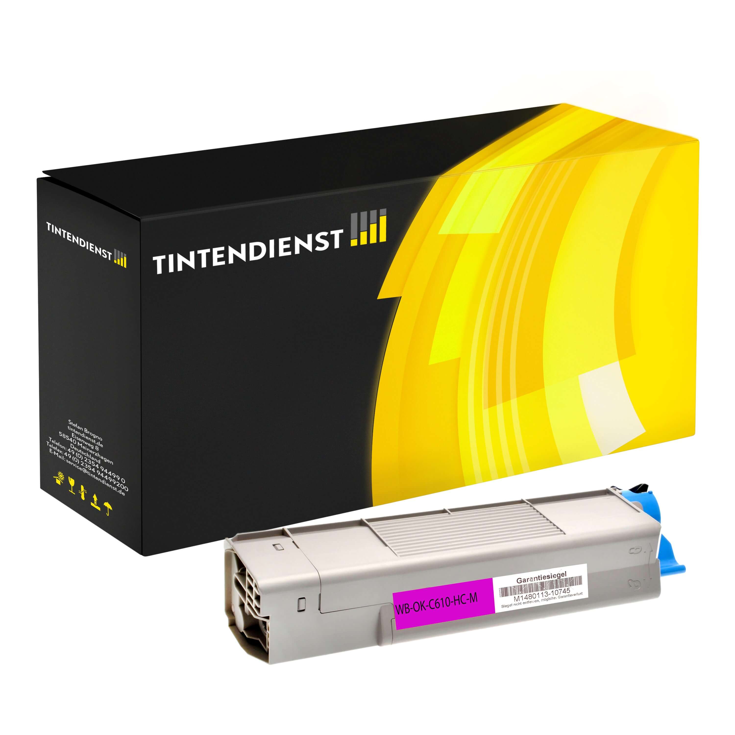 Toner kompatibel für OKI C 610 DM (44315306) Magenta