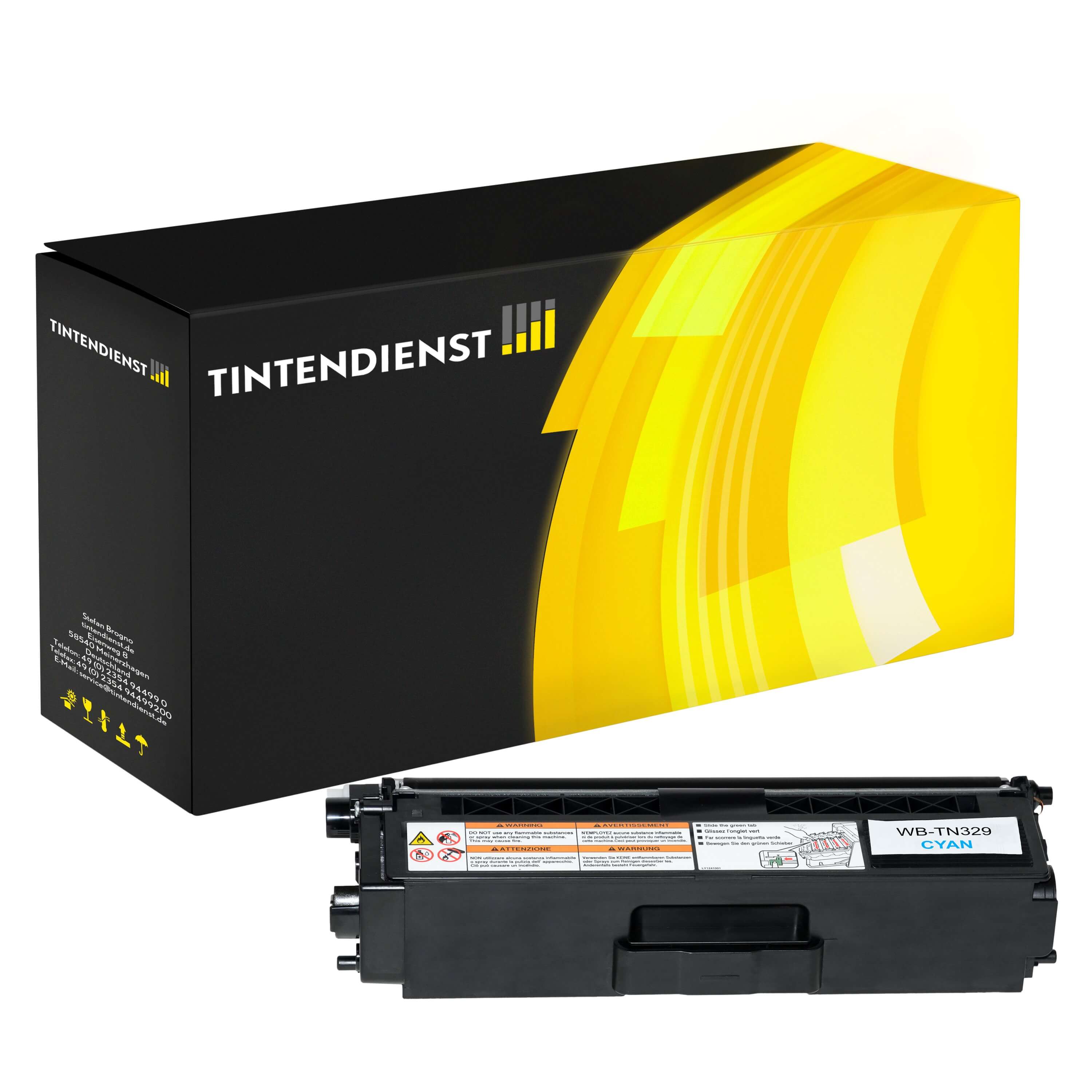 Toner kompatibel für Brother HL-L 8350 Series (TN-329C) Cyan 2XL