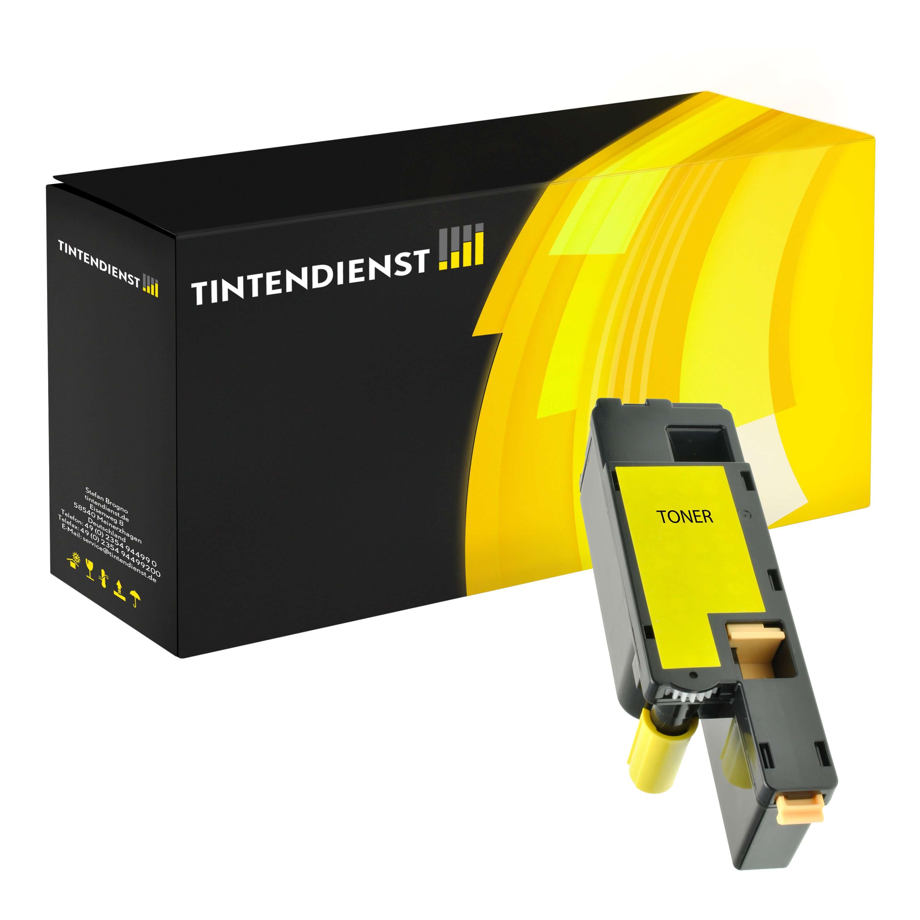 Toner kompatibel für Epson Aculaser C 1700 Series (C13S050611 / 0611) Gelb