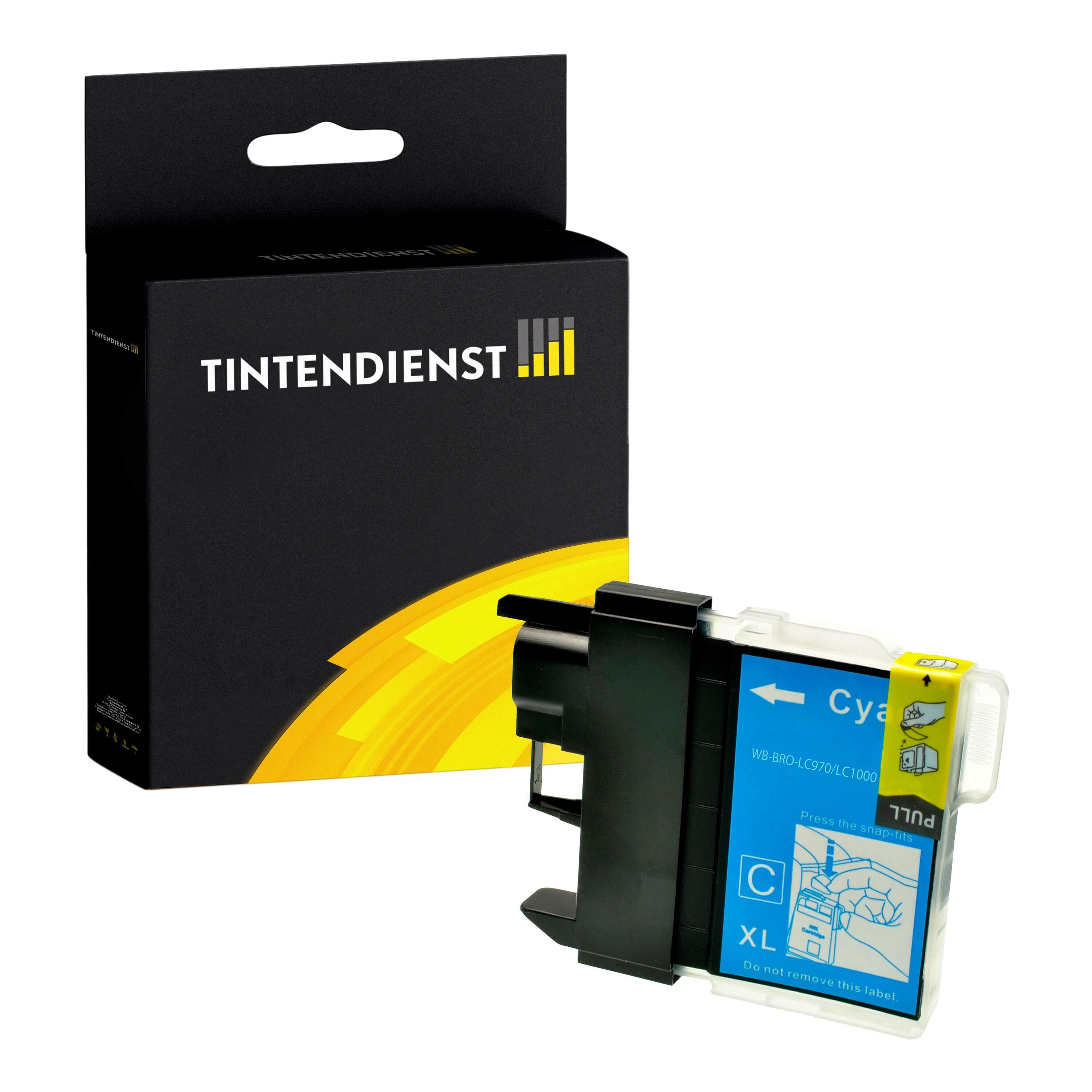 Druckerpatrone kompatibel für Brother MFC-665 CW (LC-1000C) Cyan