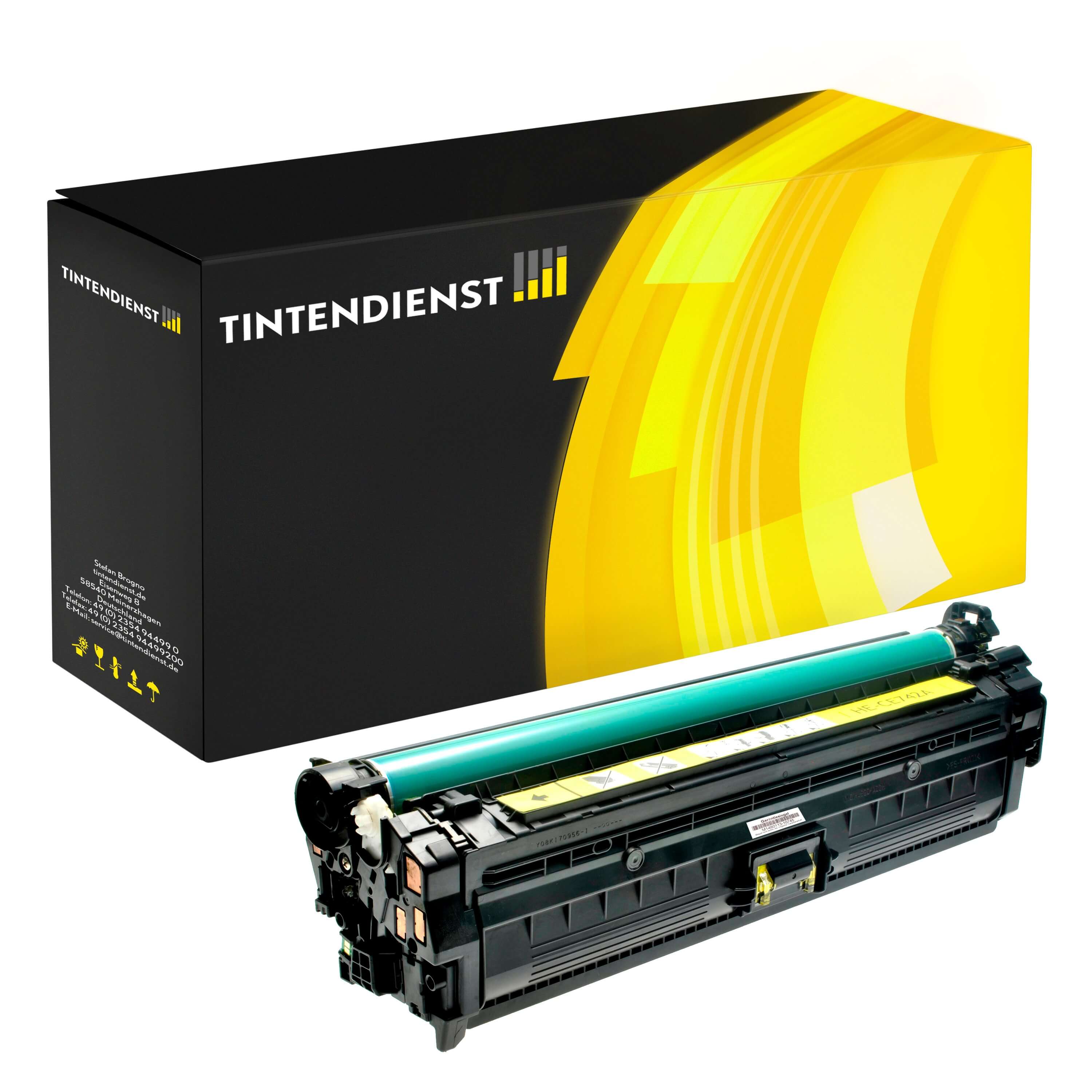 Toner kompatibel für HP Color LaserJet CP 5225 XH (CE742A / 307A) Gelb