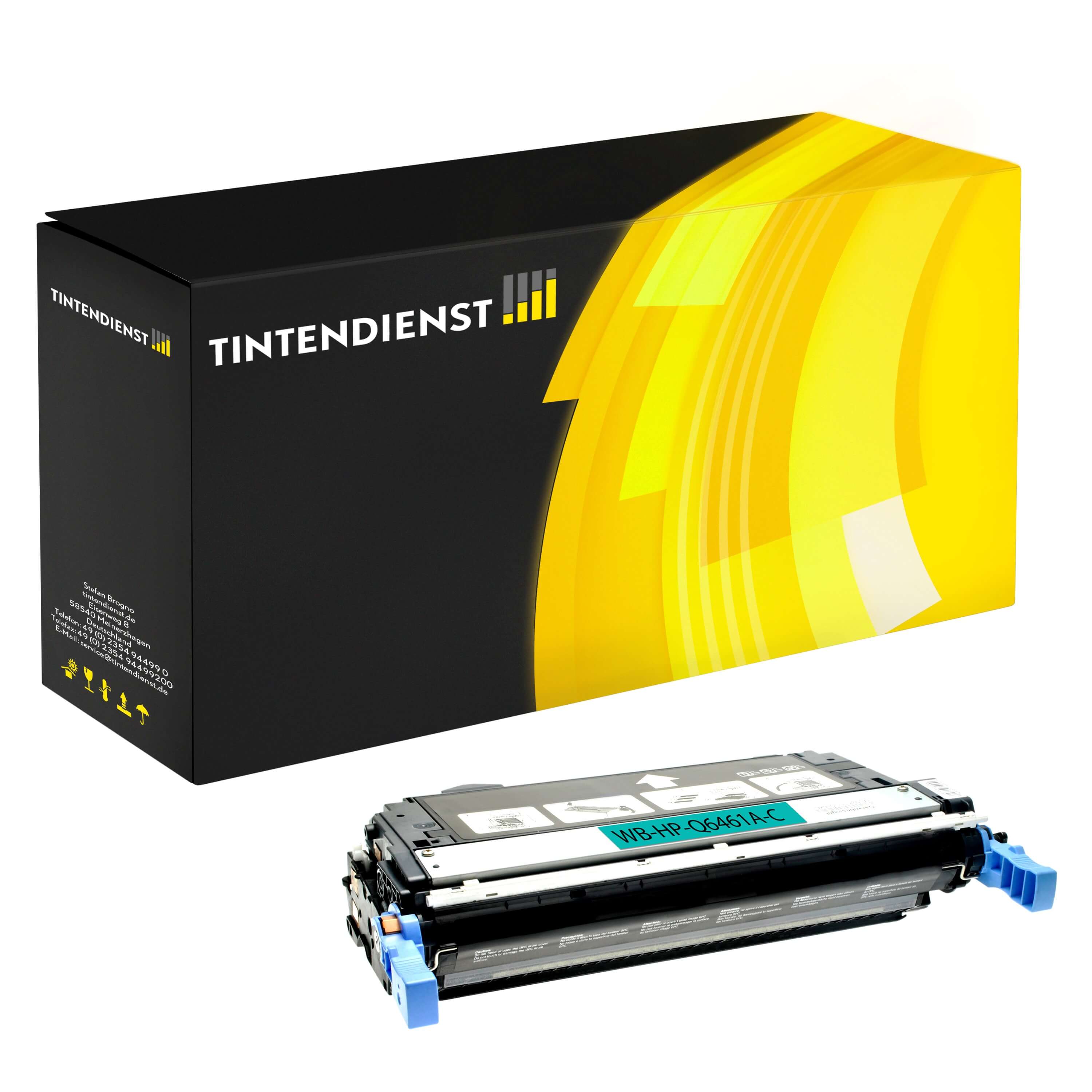Toner kompatibel für HP Color LaserJet 4730 XM MFP (Q6461A / 644A) Cyan