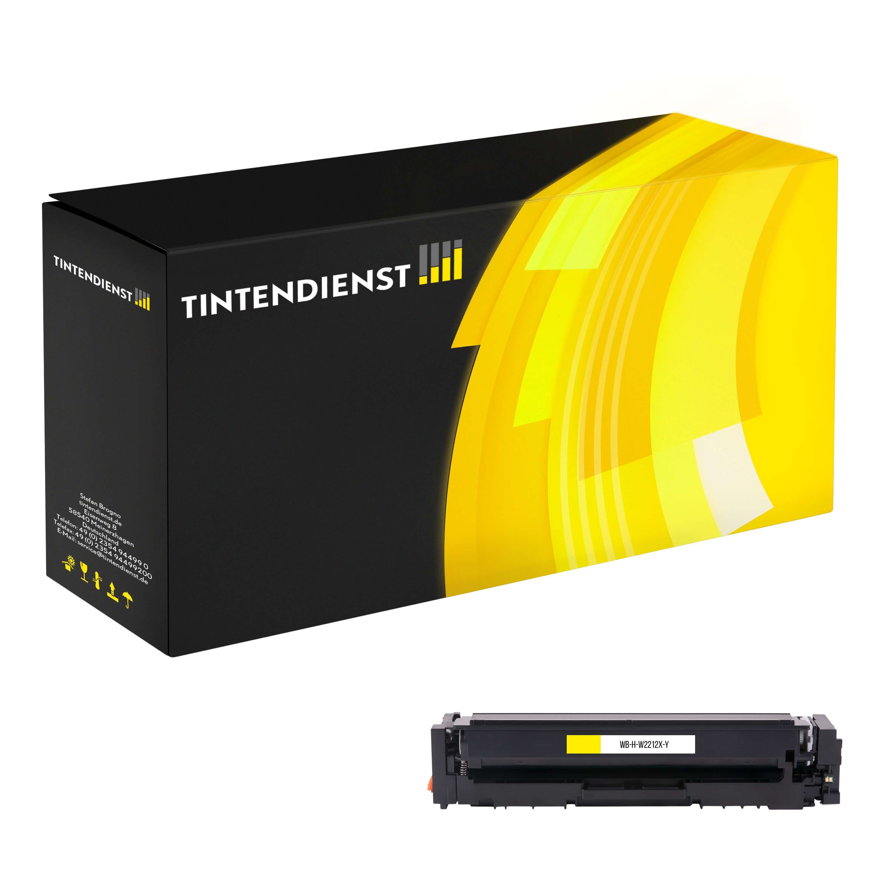 Toner kompatibel für HP Color LaserJet Pro MFP M 283 fdn (W2212X / 207X) Gelb