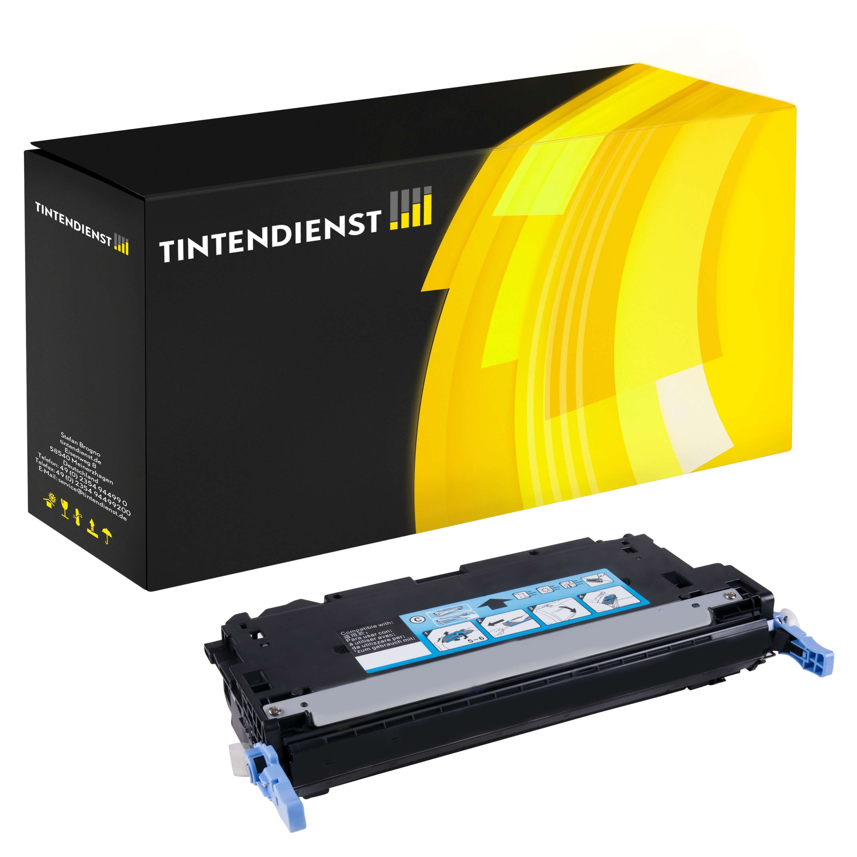 Toner kompatibel für HP Color LaserJet 3600 DN (Q6471A / 502A) Cyan