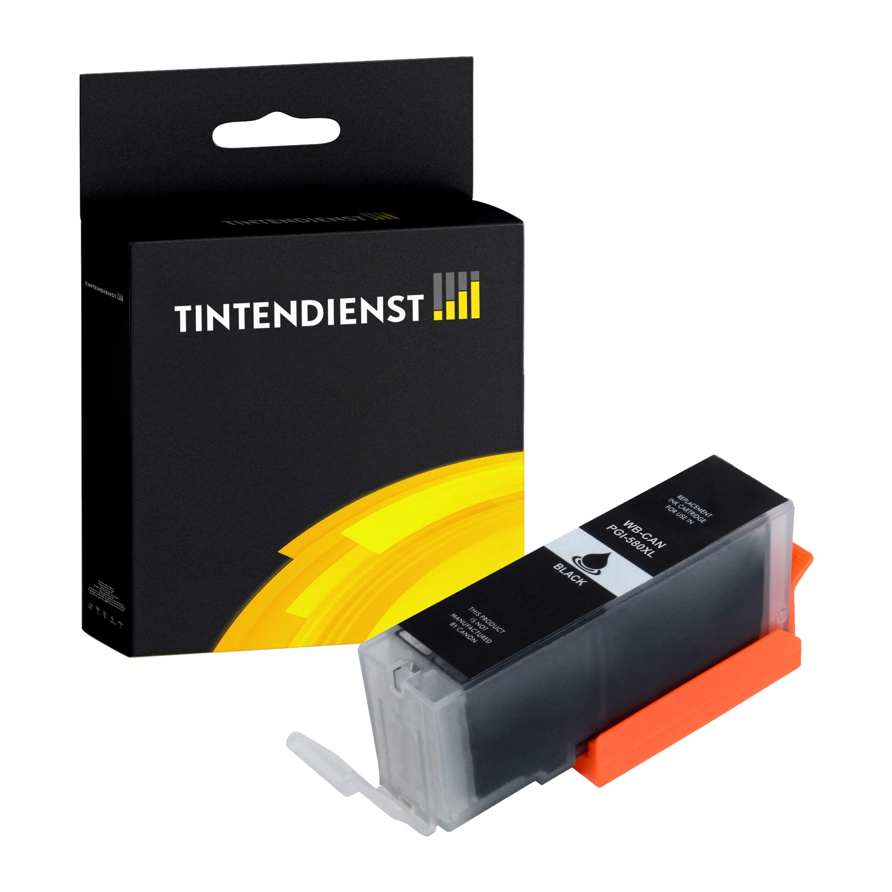 Druckerpatrone kompatibel für Canon Pixma TR 7550 (1970C001 / PGI-580PGBKXXL) Schwarz 2XL