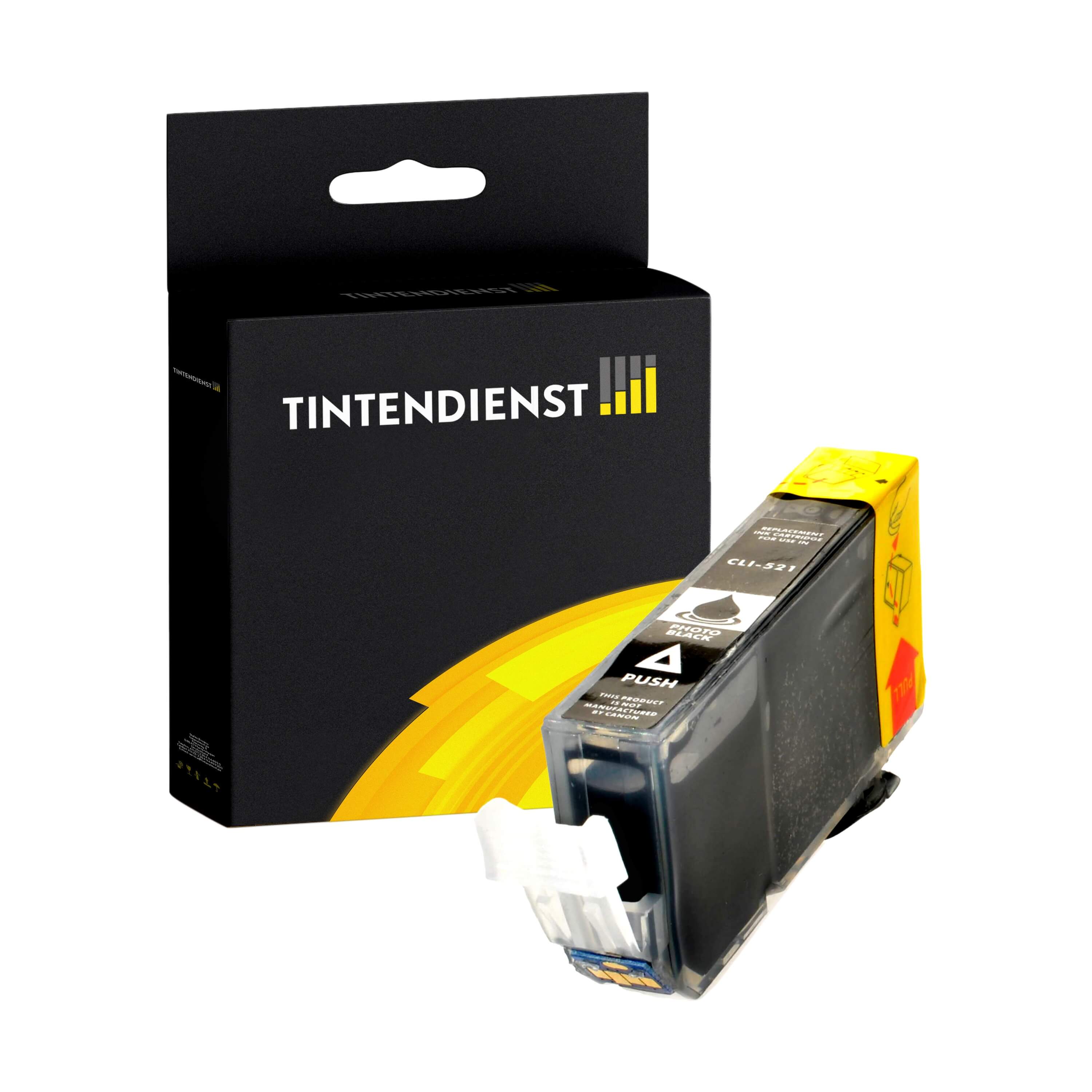 Druckerpatrone kompatibel für Canon Pixma IP 4600 (2933B001 / CLI-521BK) Photo Schwarz