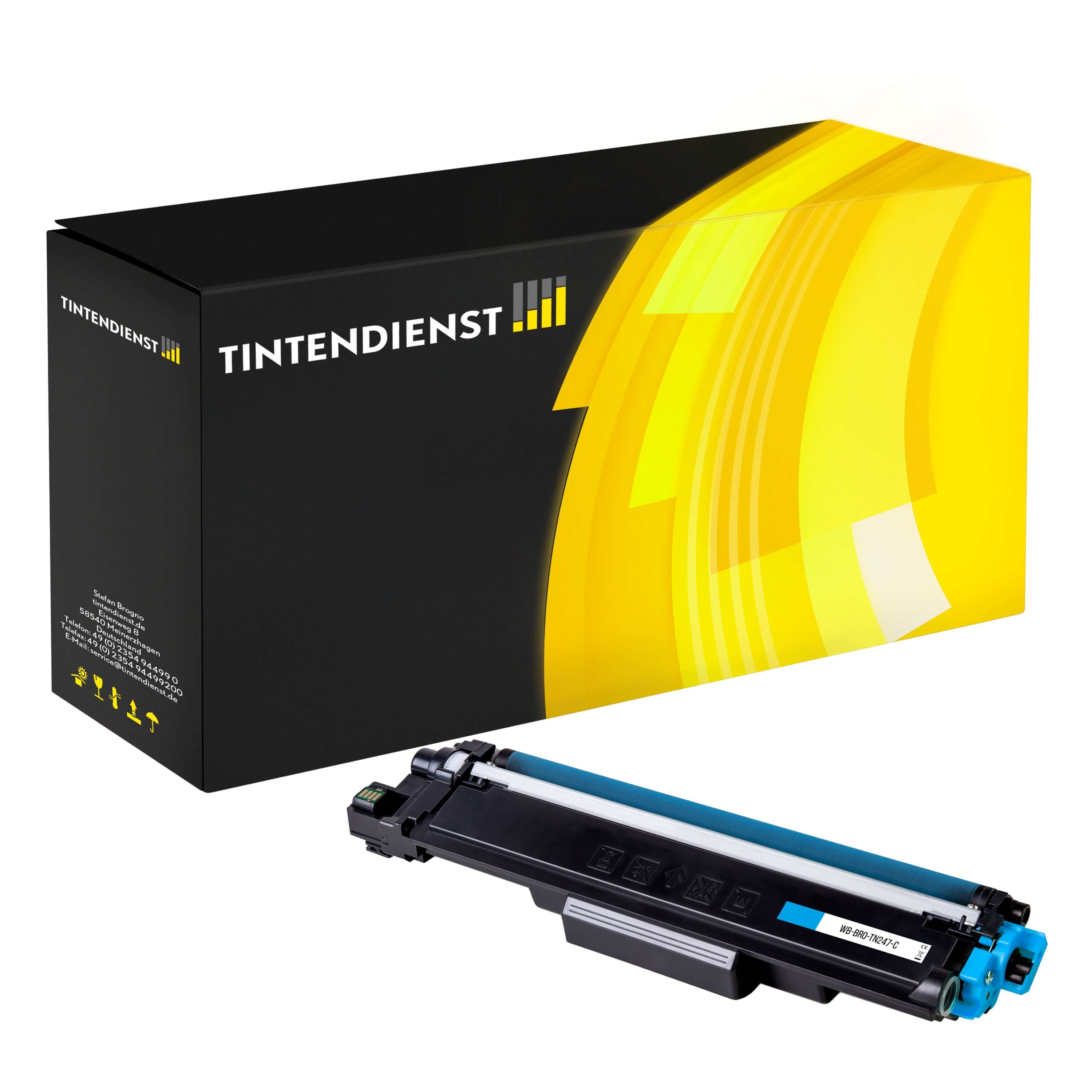 Toner kompatibel für Brother MFC-L 3750 CDW (TN-247C) Cyan