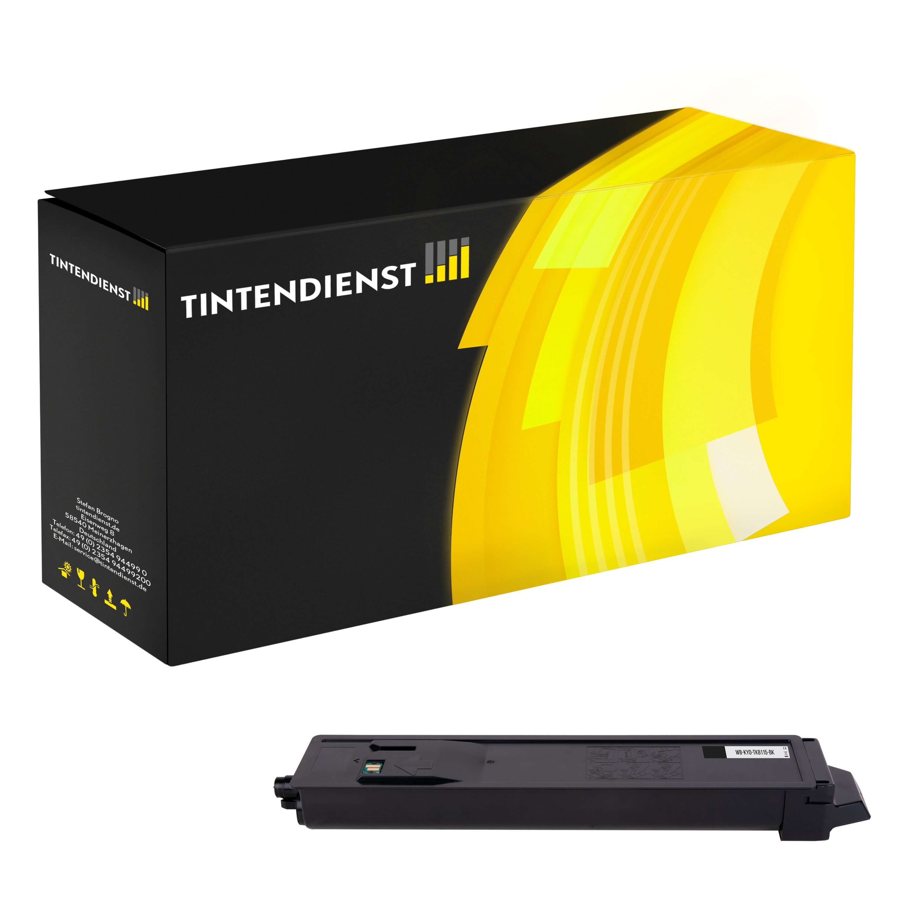 Toner kompatibel für Kyocera Ecosys M 8124 cidn (1T02P30NL0 / TK-8115K) Schwarz