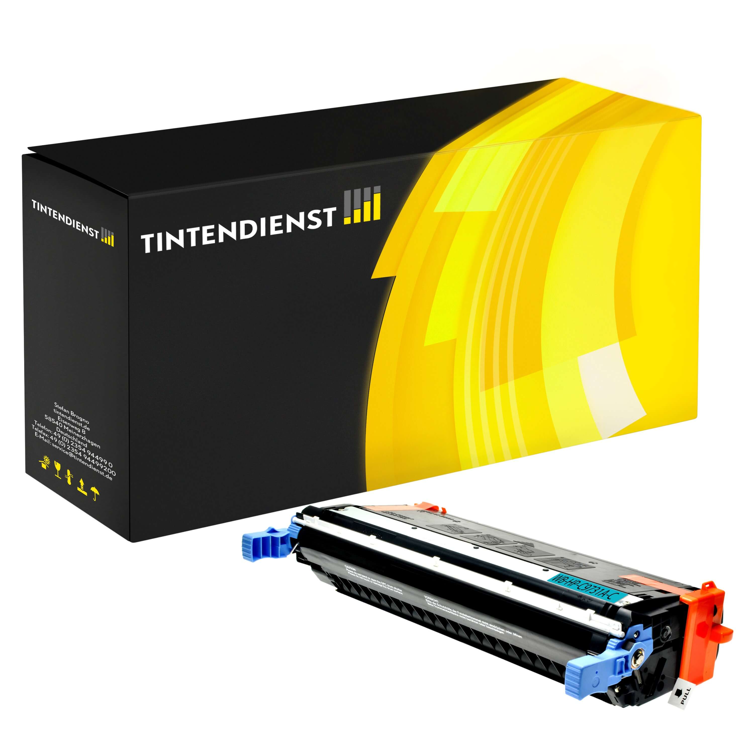 Toner kompatibel für HP Color LaserJet 5500 DTN (C9731A / 645A) Cyan