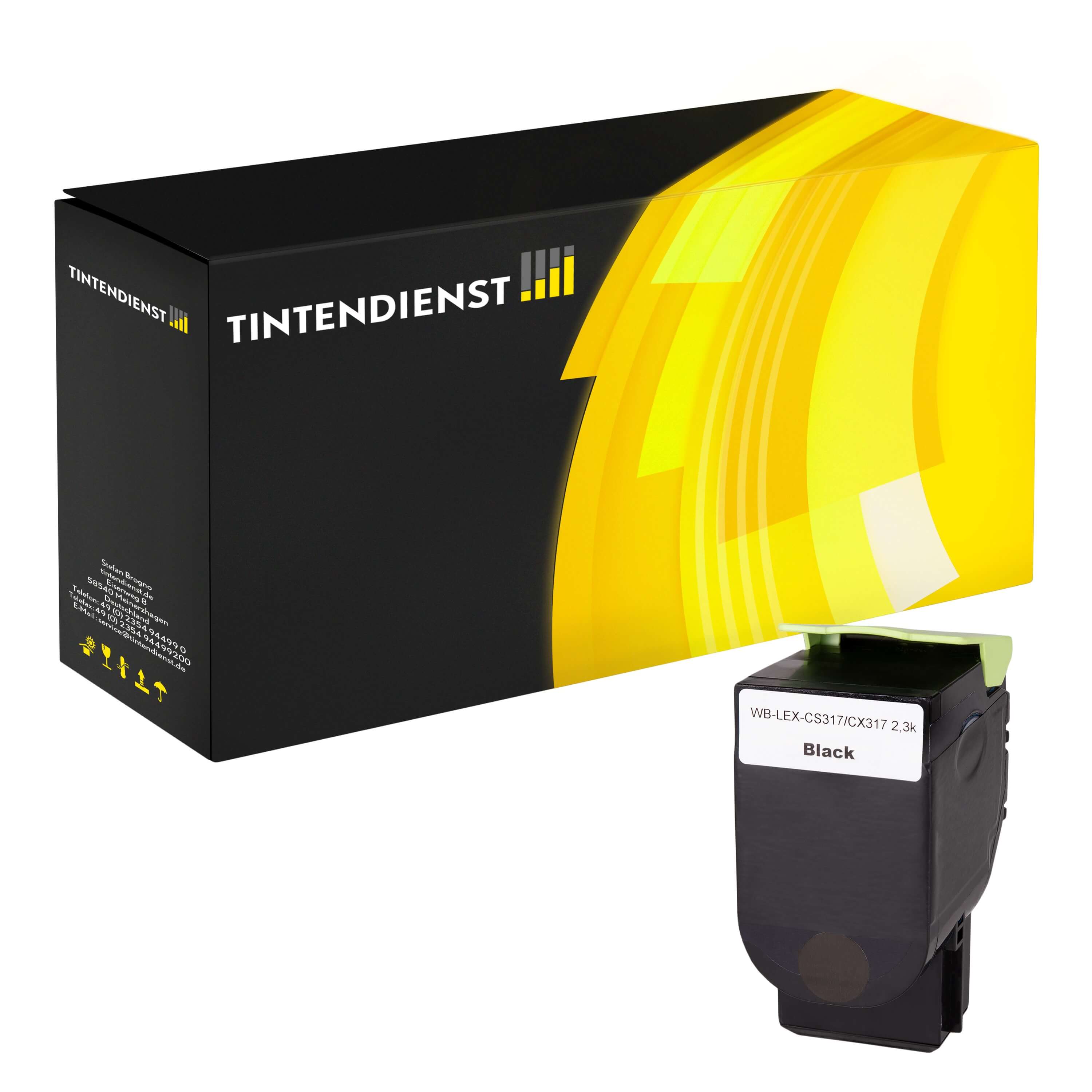 Toner kompatibel für Lexmark CS 317 dn (71B0010) Schwarz