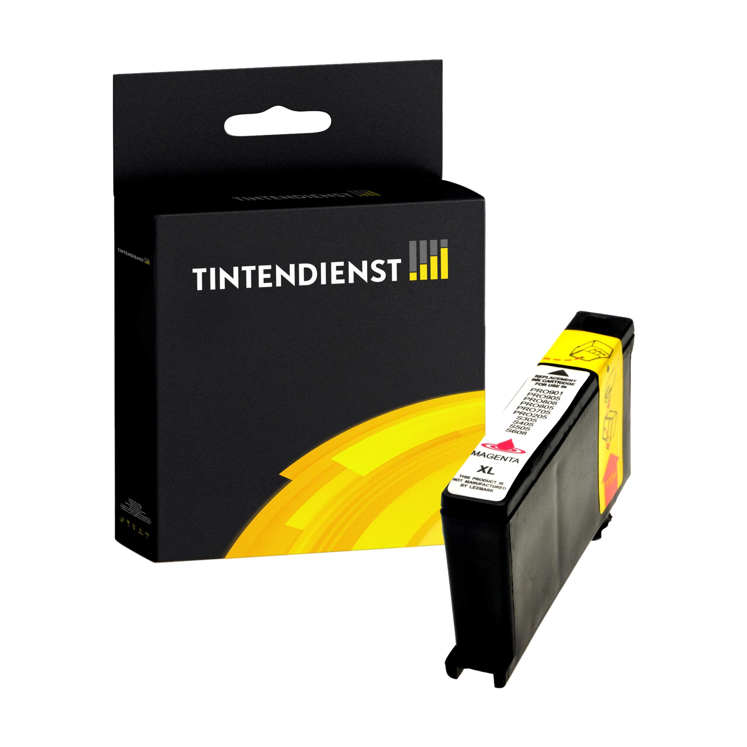 Druckerpatrone kompatibel für Lexmark Intuition S 508 (14N1094E / 100XLA) Magenta