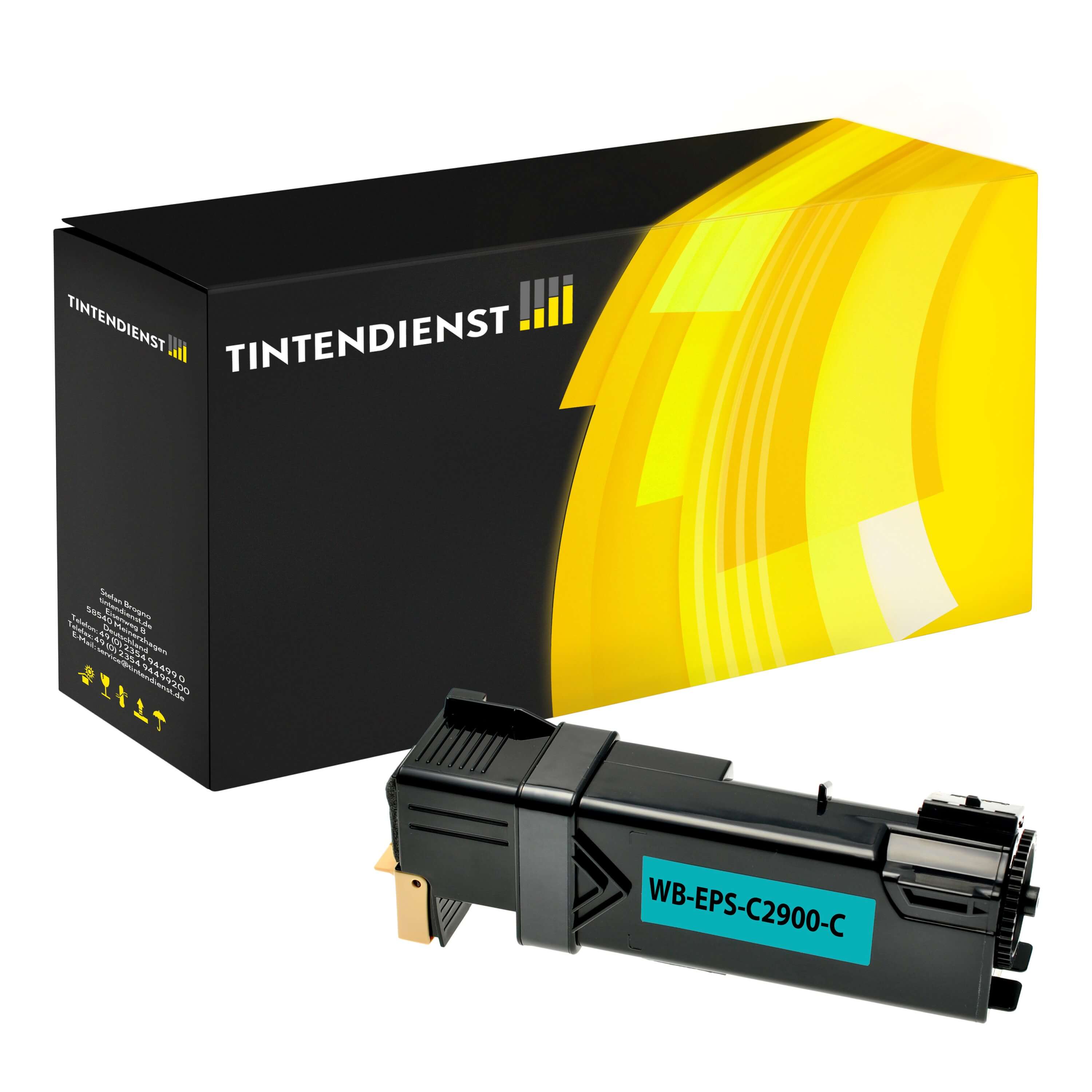 Toner kompatibel für Epson Aculaser C 2900 DN (C13S050629 / 0629) Cyan