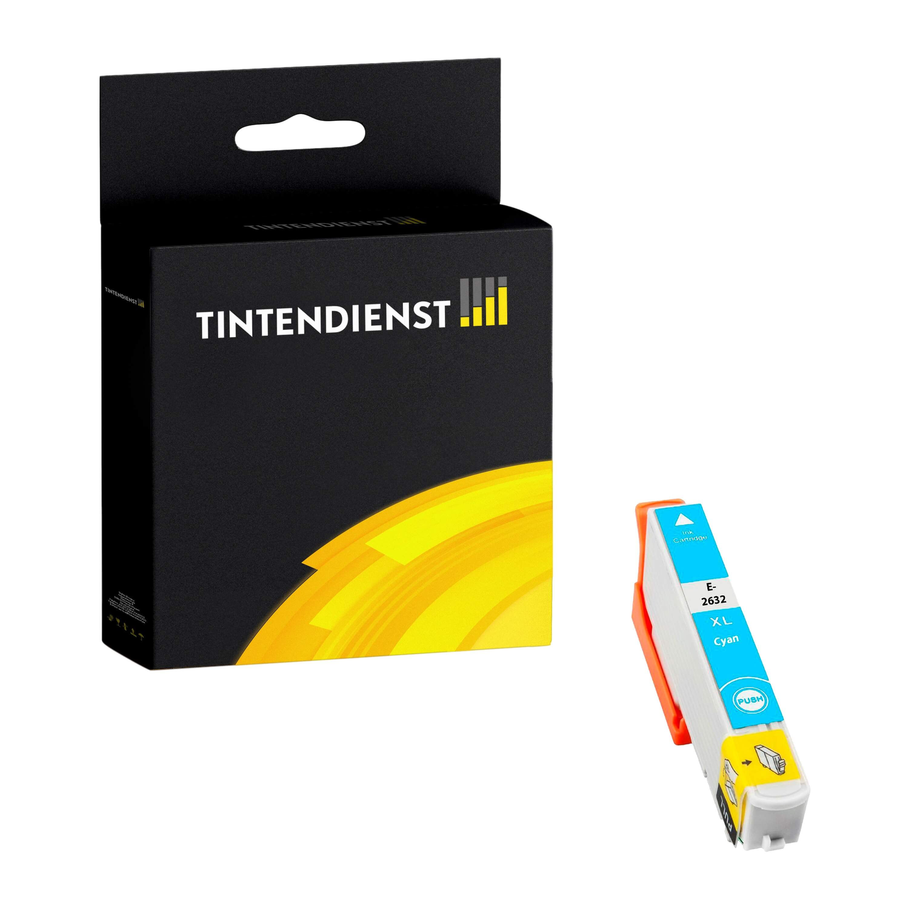 Druckerpatrone kompatibel für Epson Expression Premium XP-800 (C13T26324012 / 26XL) Cyan