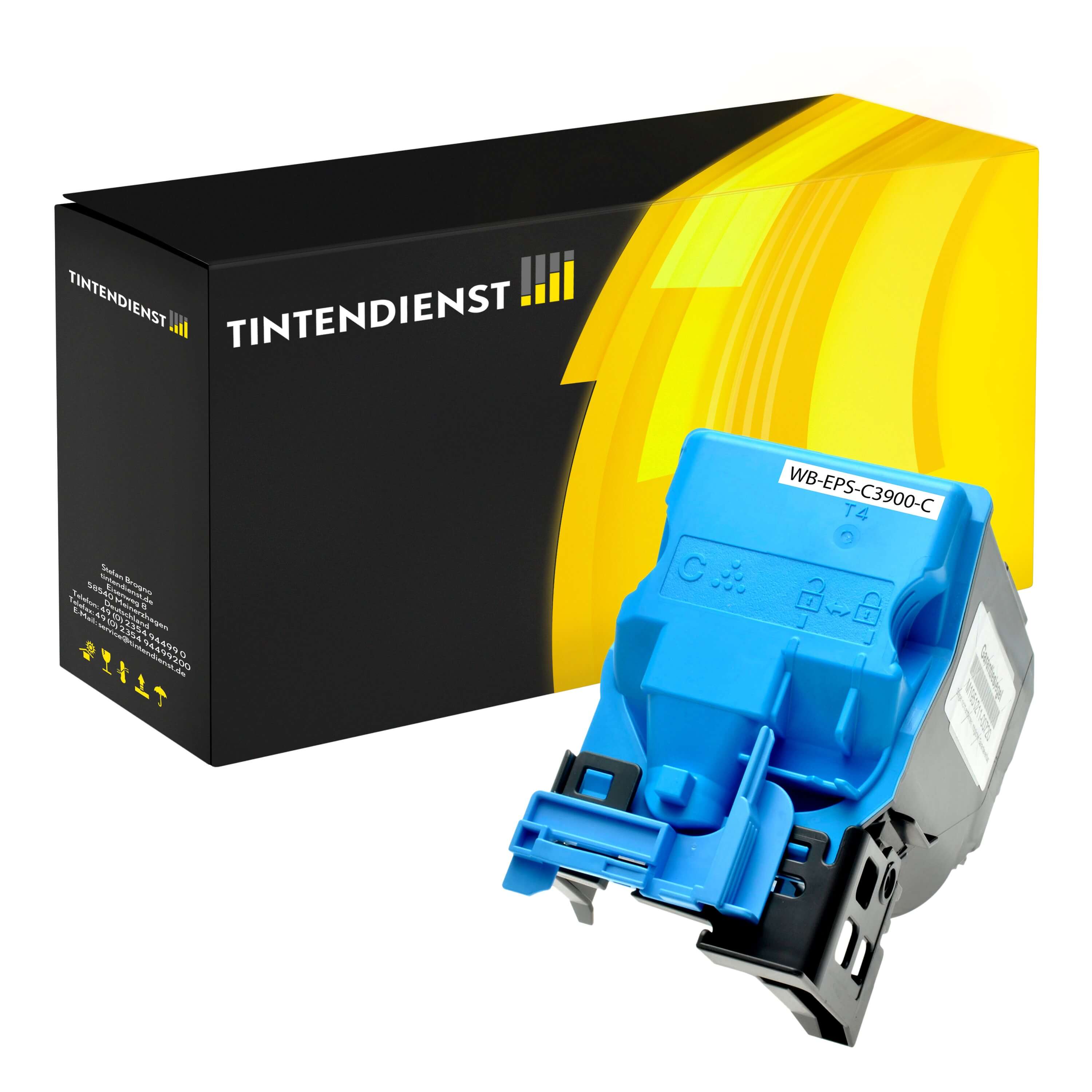 Toner kompatibel für Epson Aculaser C 3900 DN (C13S050592 / S050592) Cyan