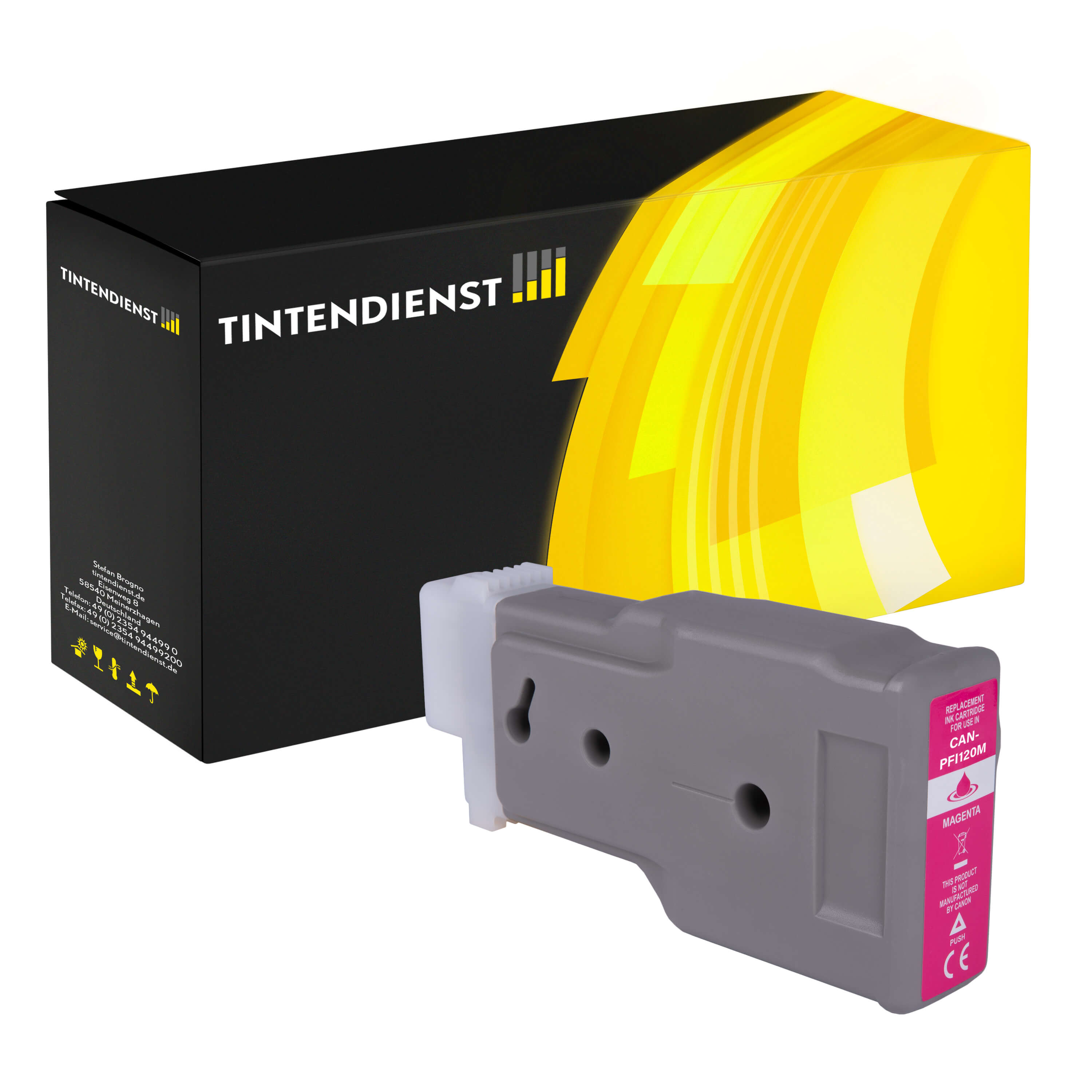 Druckerpatrone kompatibel für Canon imagePROGRAF GP-200 (2887C001 / PFI-120M) Magenta