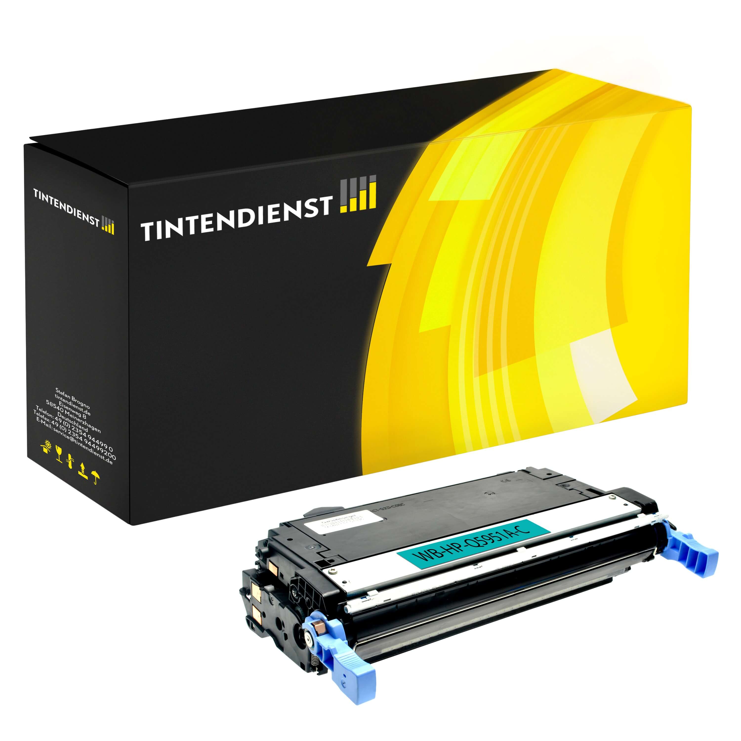 Toner kompatibel für HP Color LaserJet 4700 DTN (Q5951A / 643A) Cyan