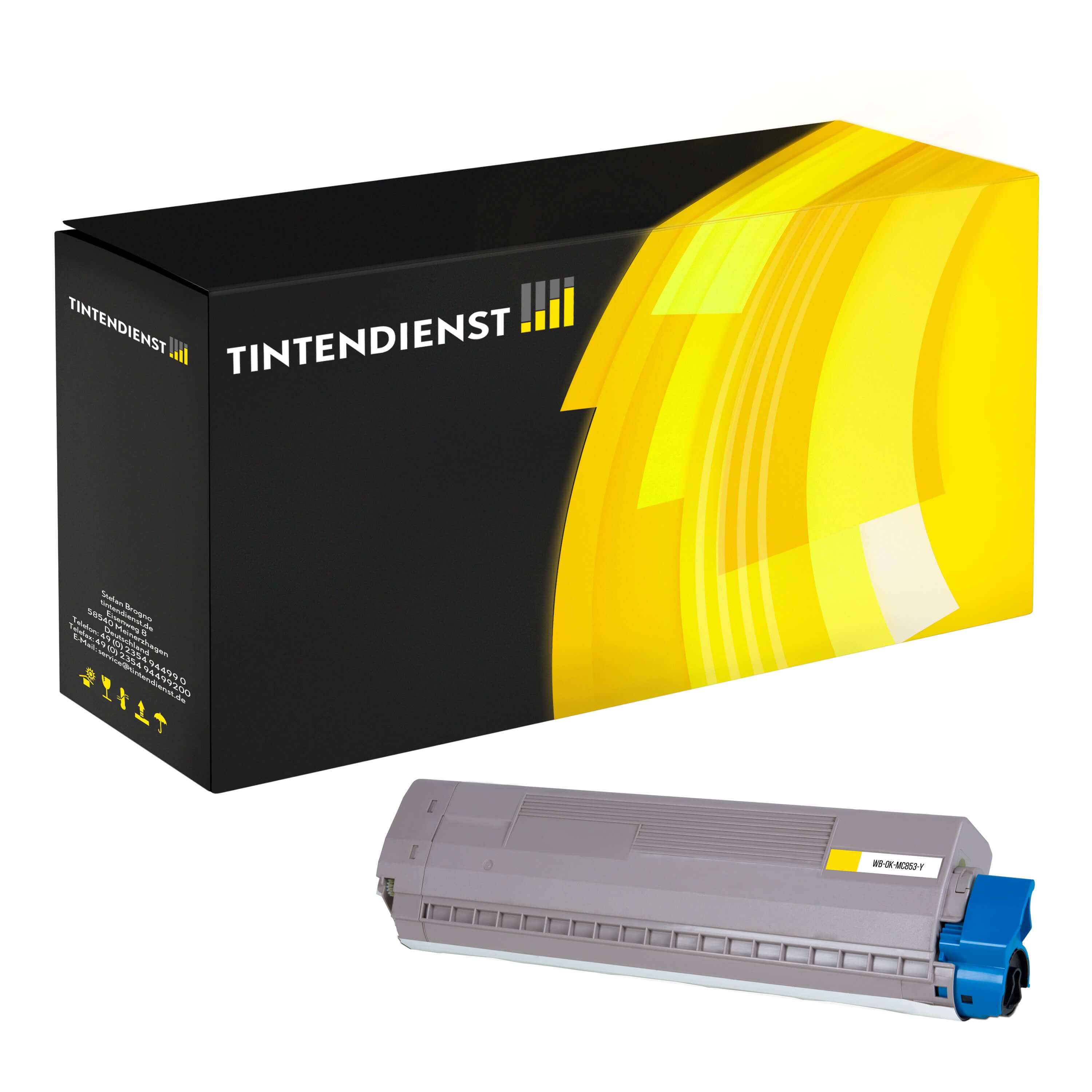 Toner kompatibel für OKI MC 873 dnv (45862837) Gelb