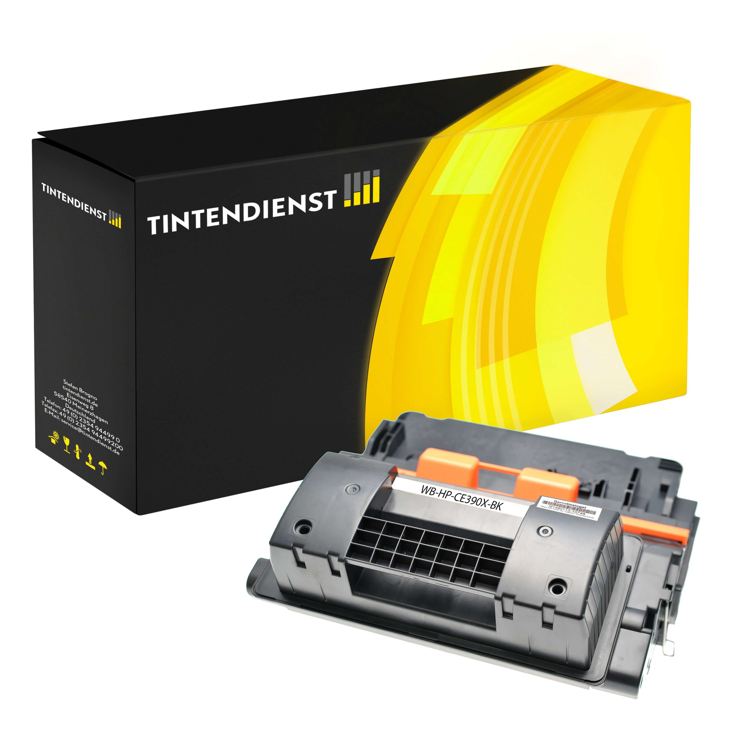 Toner kompatibel für HP LaserJet M 4555 f MFP (CE390A / 90A) Schwarz