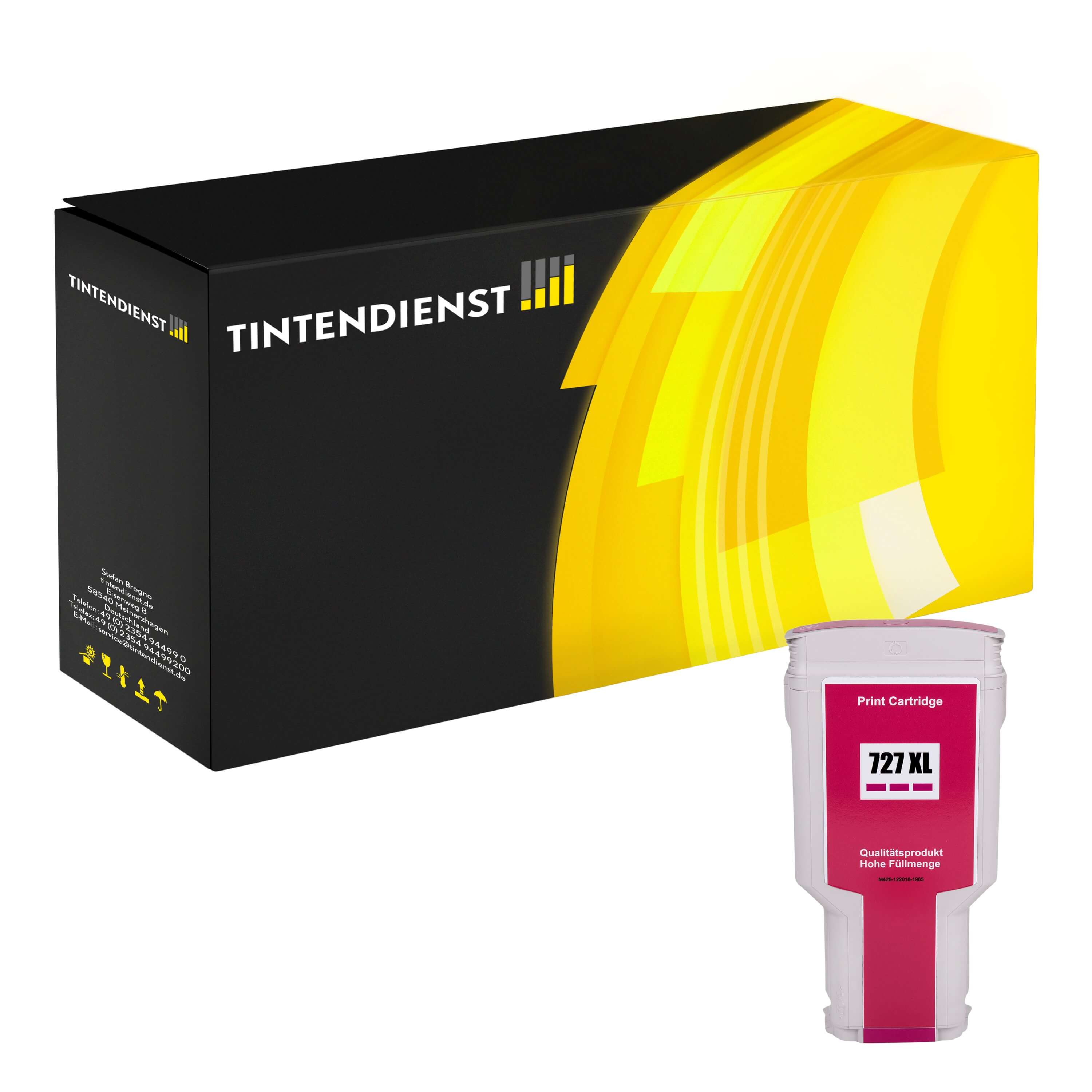 Druckerpatrone kompatibel für HP DesignJet T 730 (F9K16A / 728) Magenta