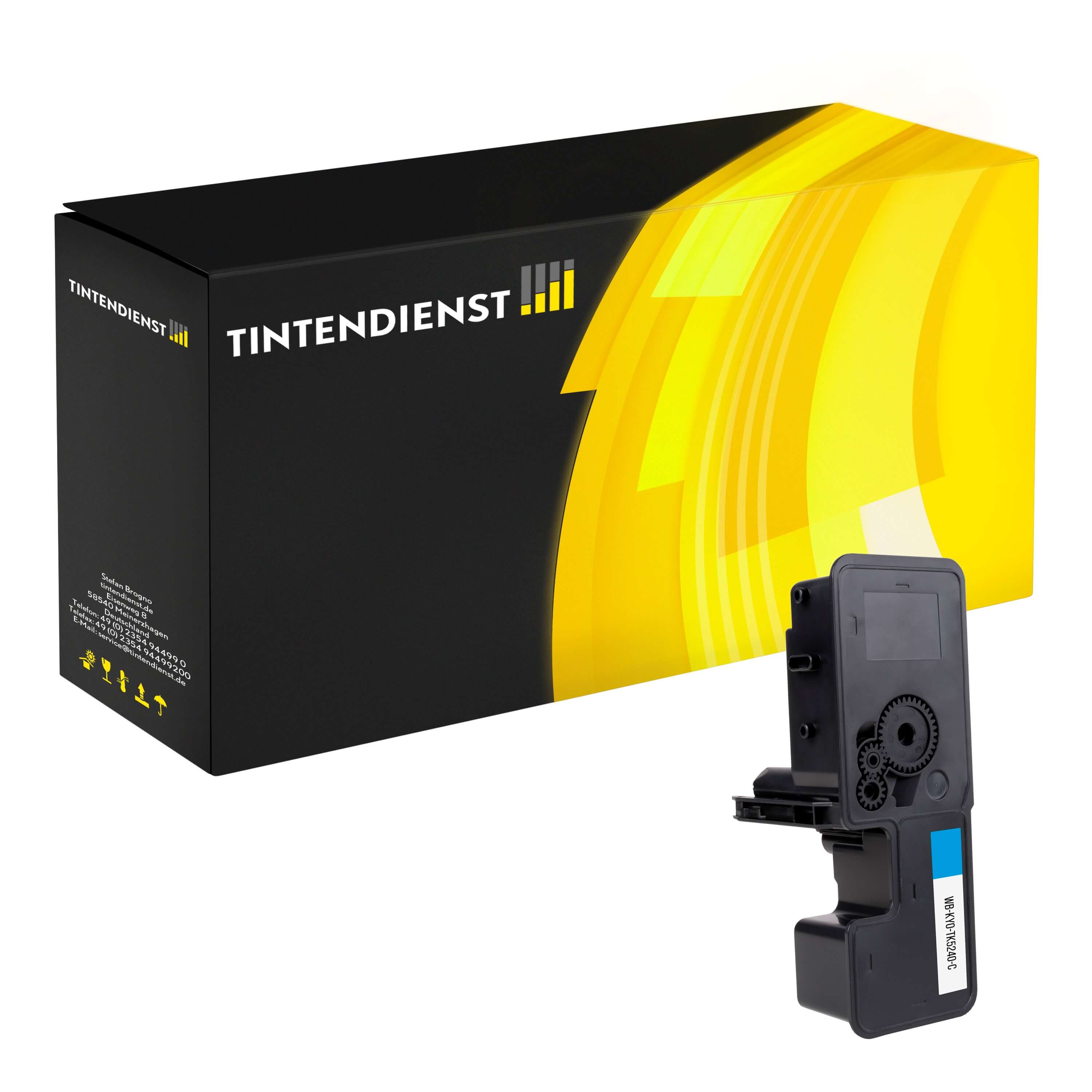 Toner kompatibel für Kyocera Ecosys M 5526 cdw/A (1T02R7CNL0 / TK-5240C) Cyan