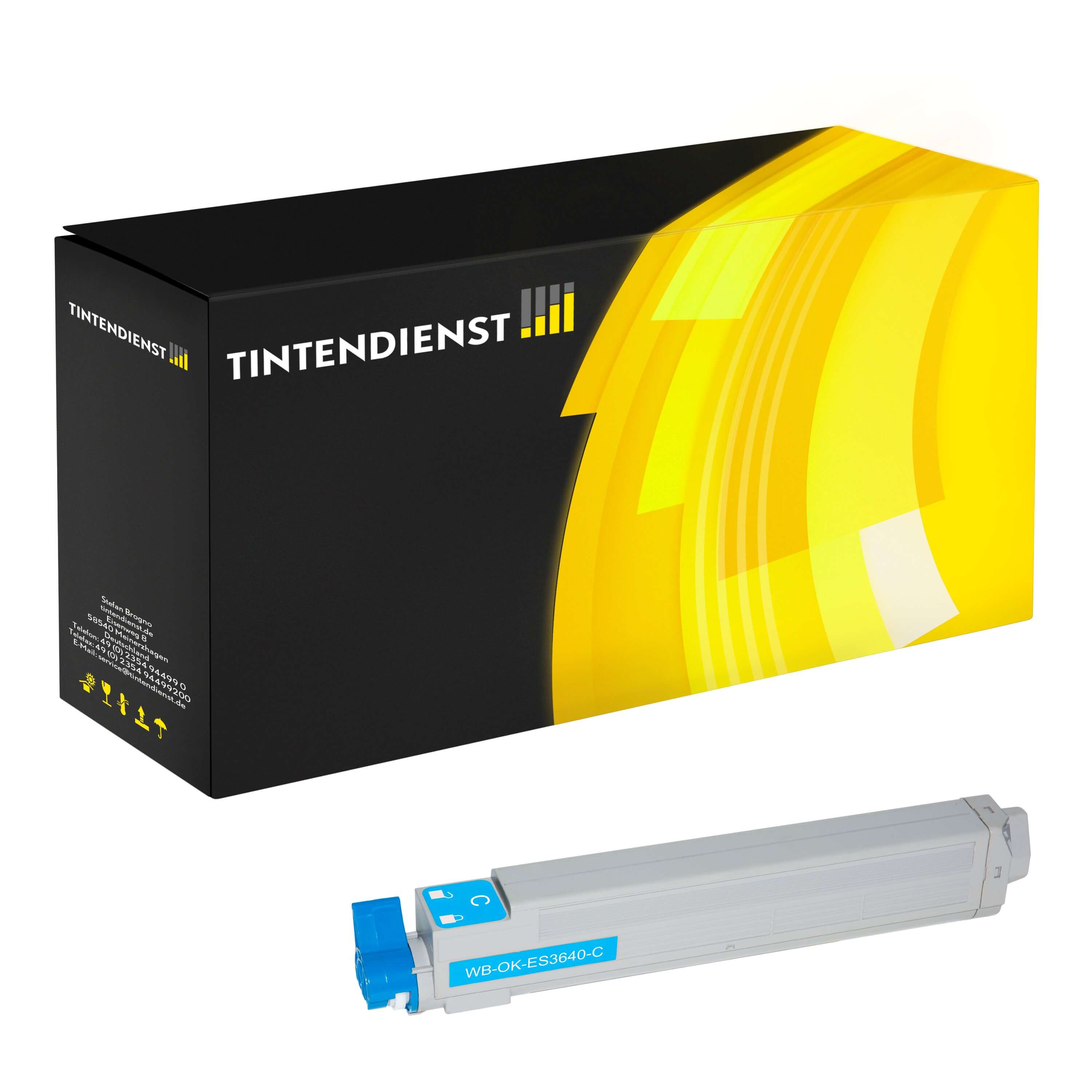 Toner kompatibel für OKI ES 3640 EX MFP (42918927) Cyan