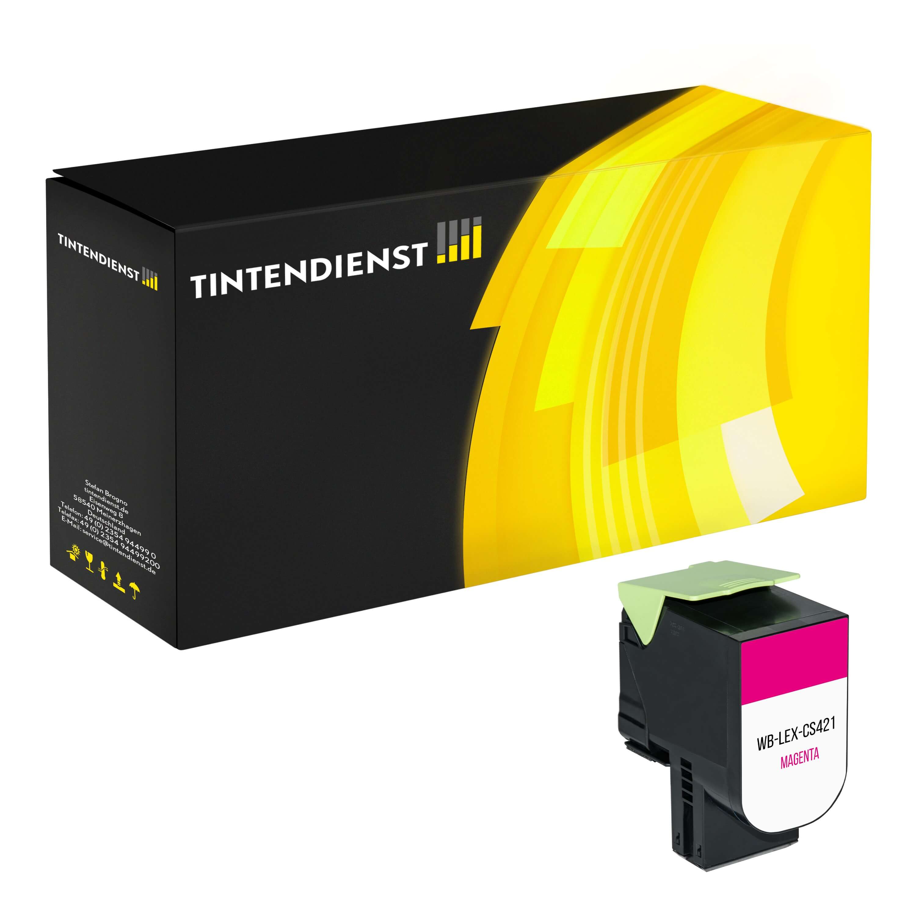 Toner kompatibel für Lexmark CX 625 ade (78C20M0) Magenta