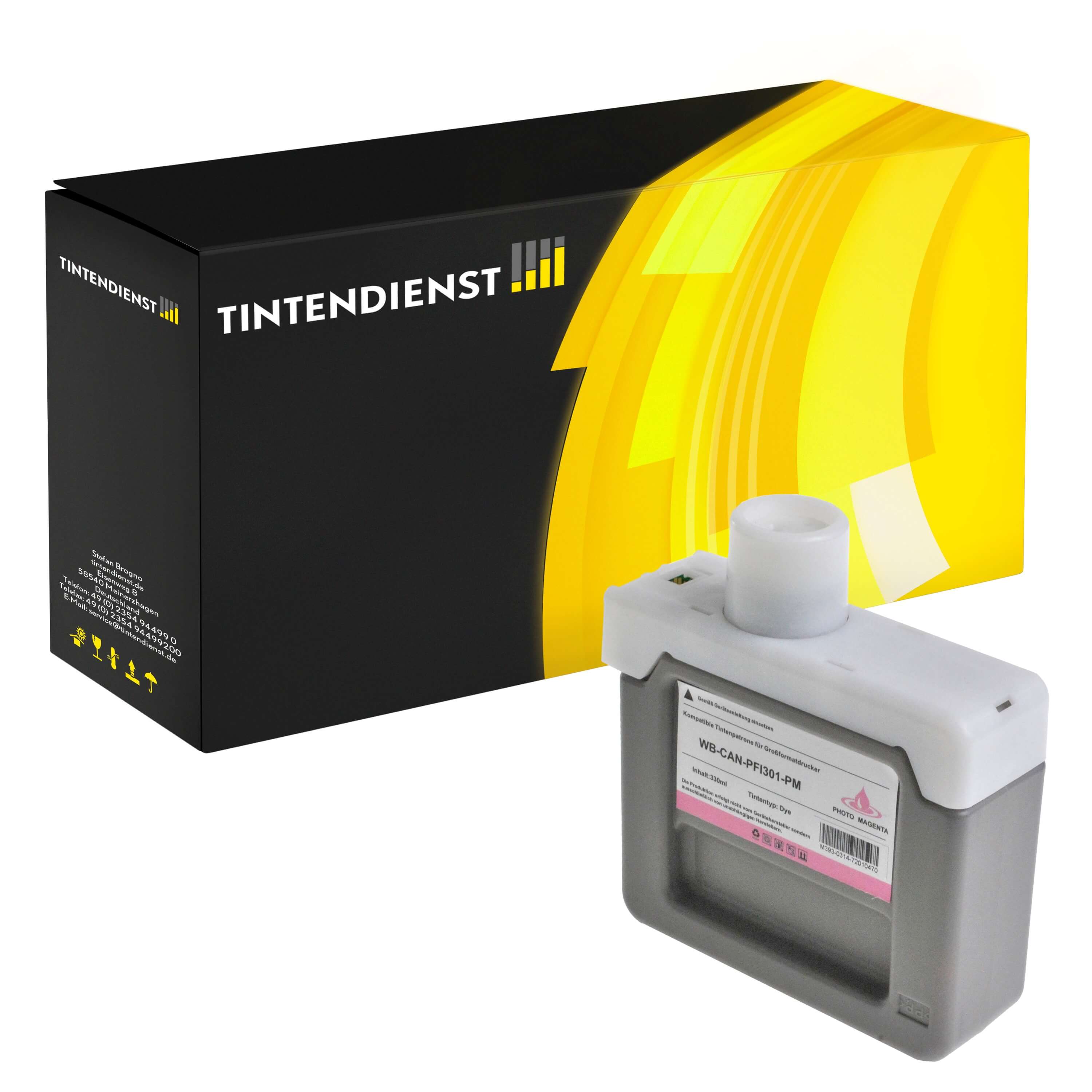 Druckerpatrone kompatibel für Canon imagePROGRAF IPF 8000 S (1491B001 / PFI-301PM) Photo Magenta