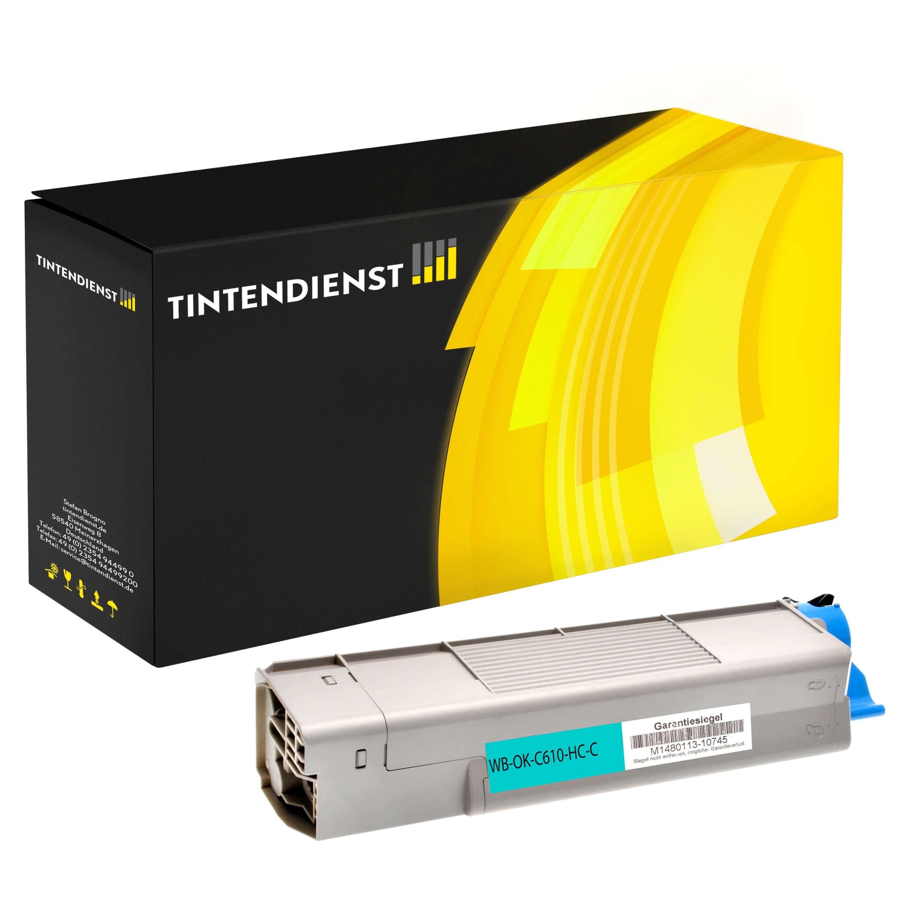 Toner kompatibel für OKI C 610 DM (44315307) Cyan
