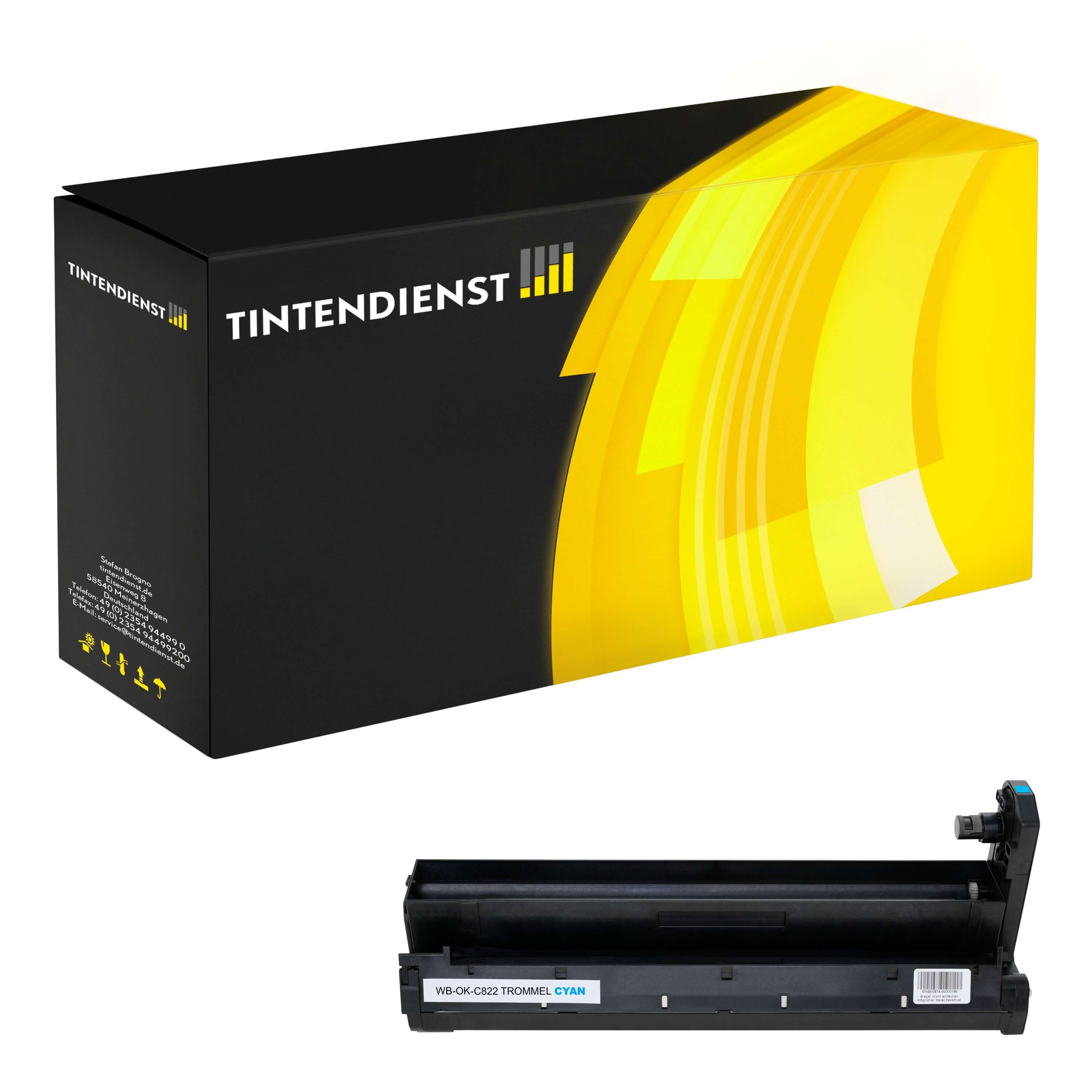 Trommel kompatibel für OKI C 841 DN (44844407) Cyan