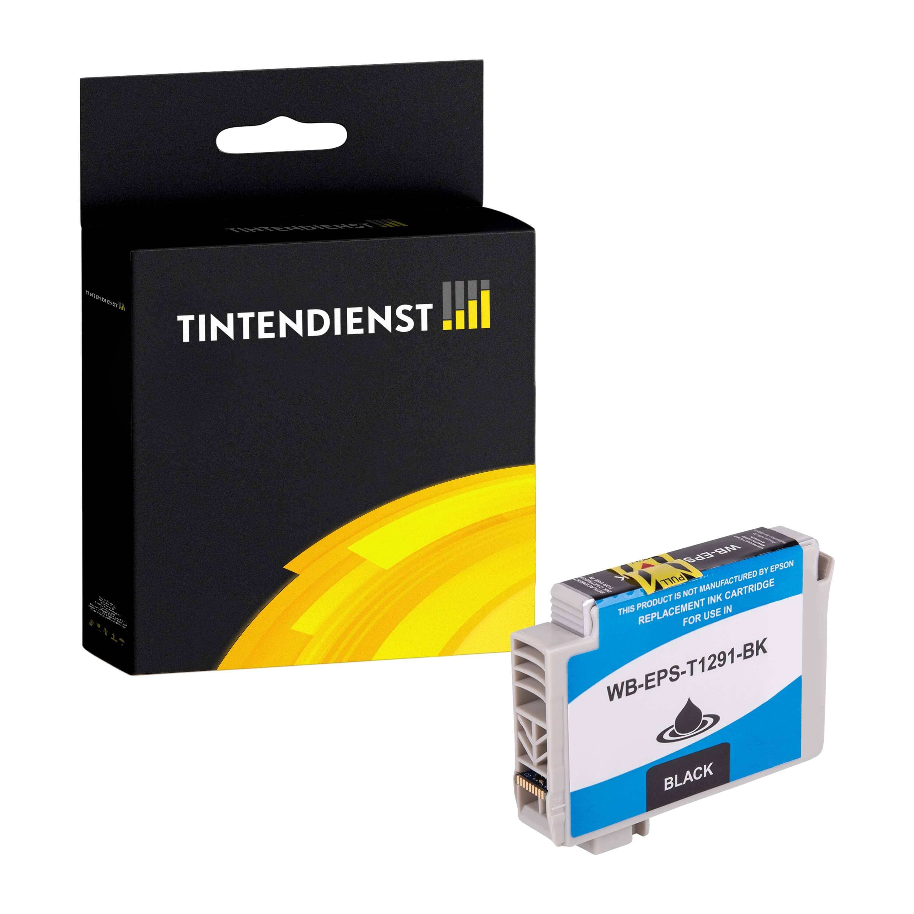 Druckerpatrone kompatibel für Epson Workforce WF-3530 DTWF (C13T12914012 / T1291) Schwarz