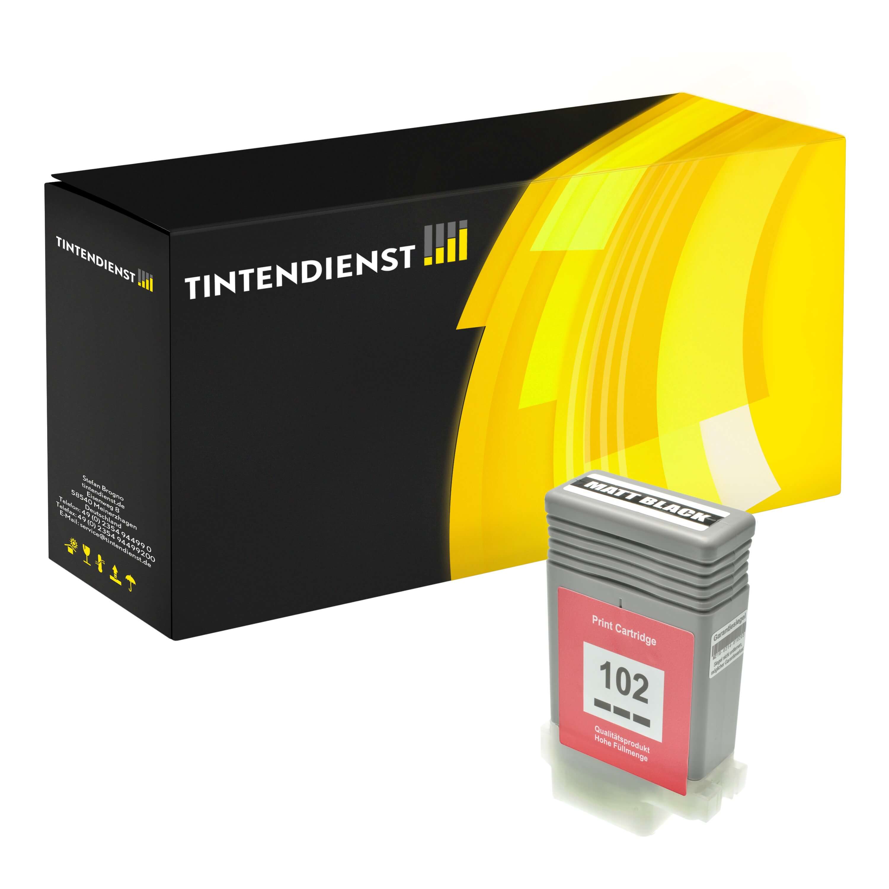 Druckerpatrone kompatibel für Canon imagePROGRAF IPF 755 MFP (0894B001 / PFI-102MBK) Matt Schwarz