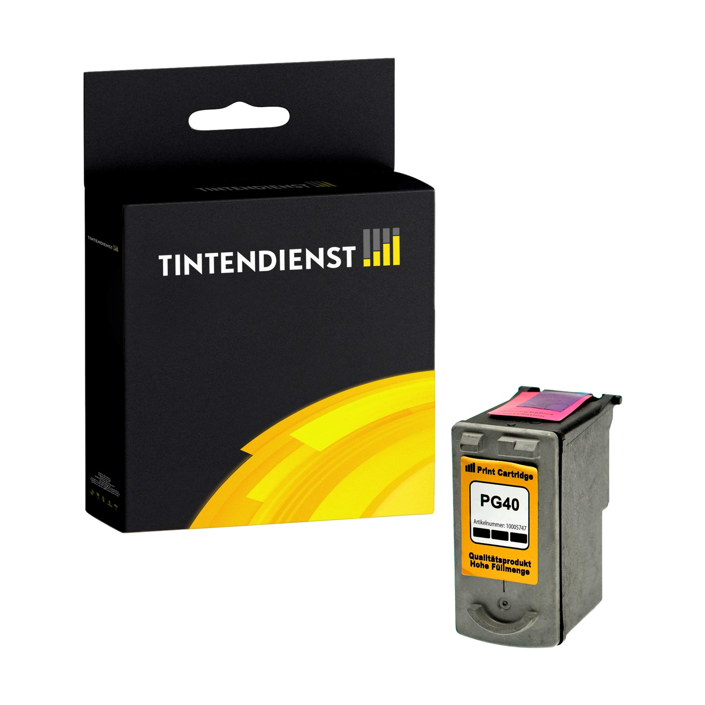 Druckerpatrone kompatibel für Canon Pixma MP 450 (0615B001 / PG-40) Schwarz