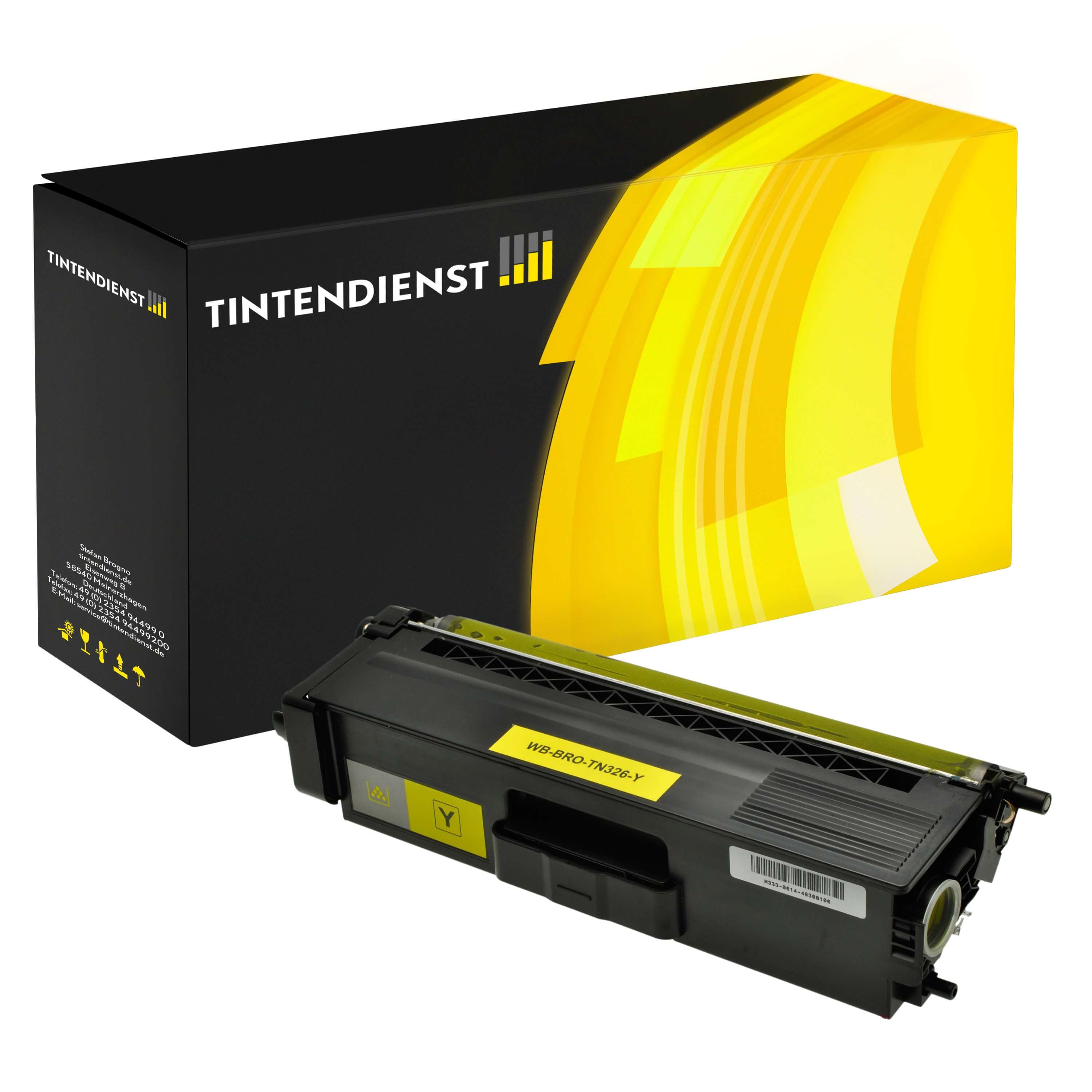 Toner kompatibel für Brother HL-L 8350 CDWT (TN-326Y) Gelb