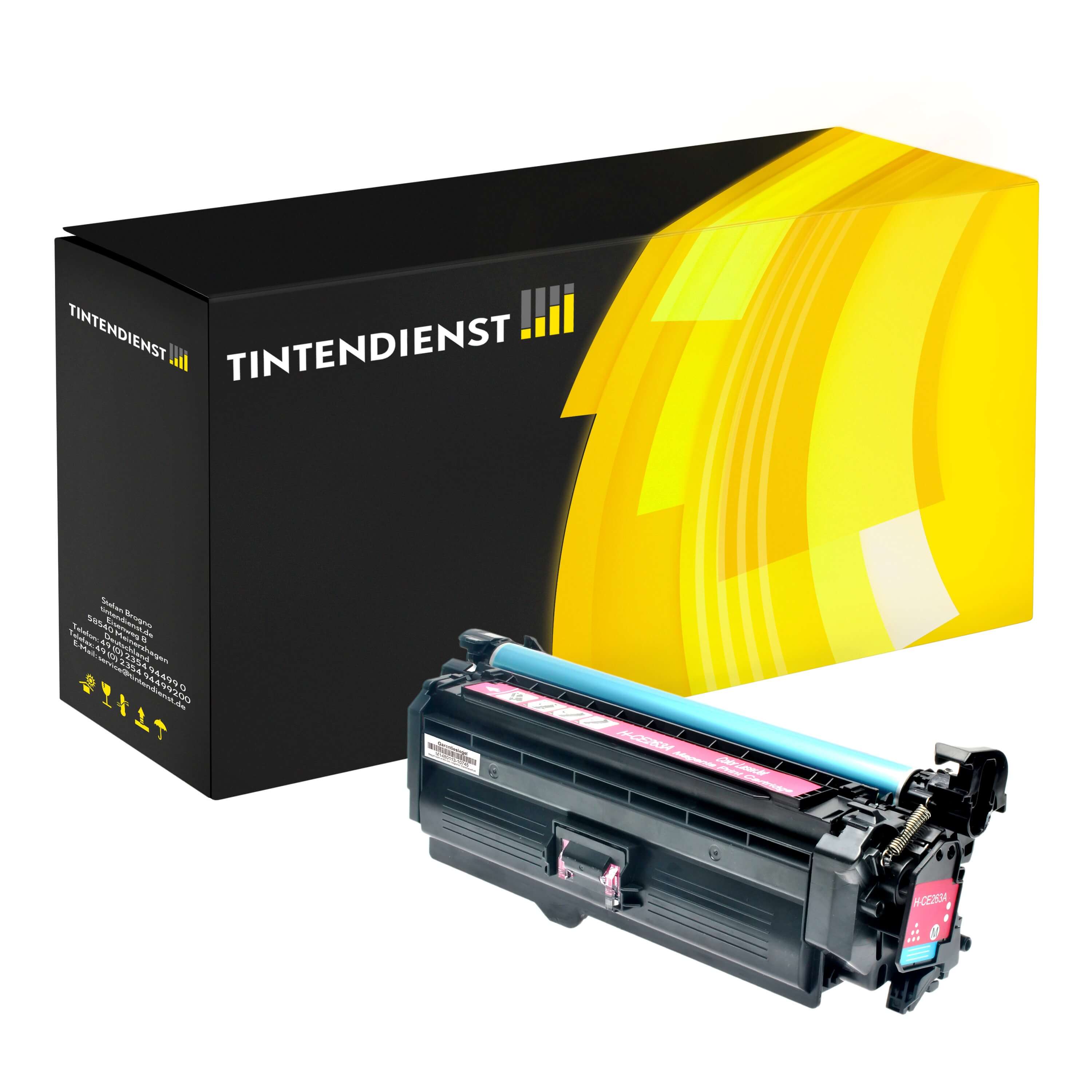 Toner kompatibel für HP Color LaserJet Enterprise CP 4525 dn (CE263A / 648A) Magenta