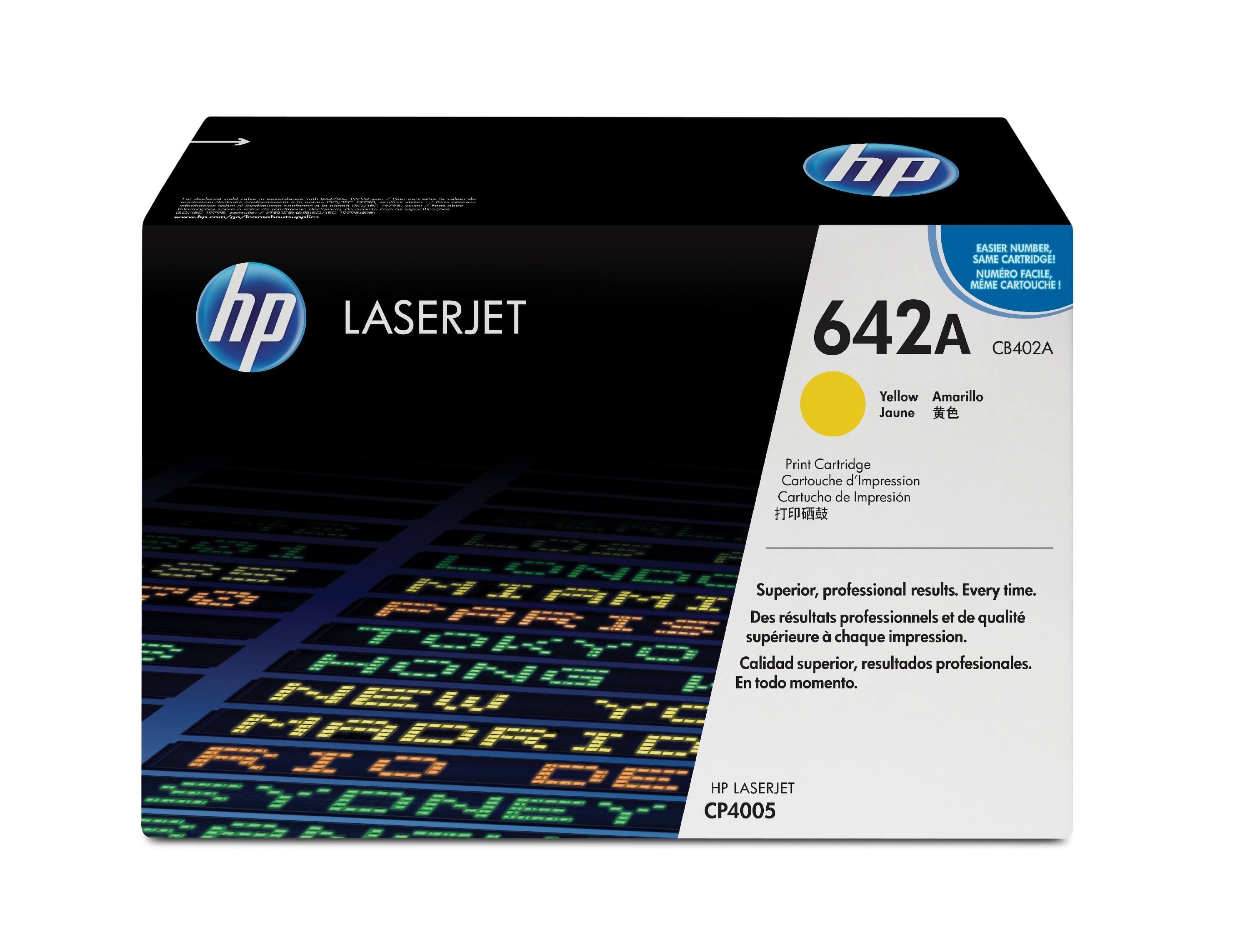 Original Toner HP Color LaserJet CP 4000 Series (CB402A / 642A) Gelb