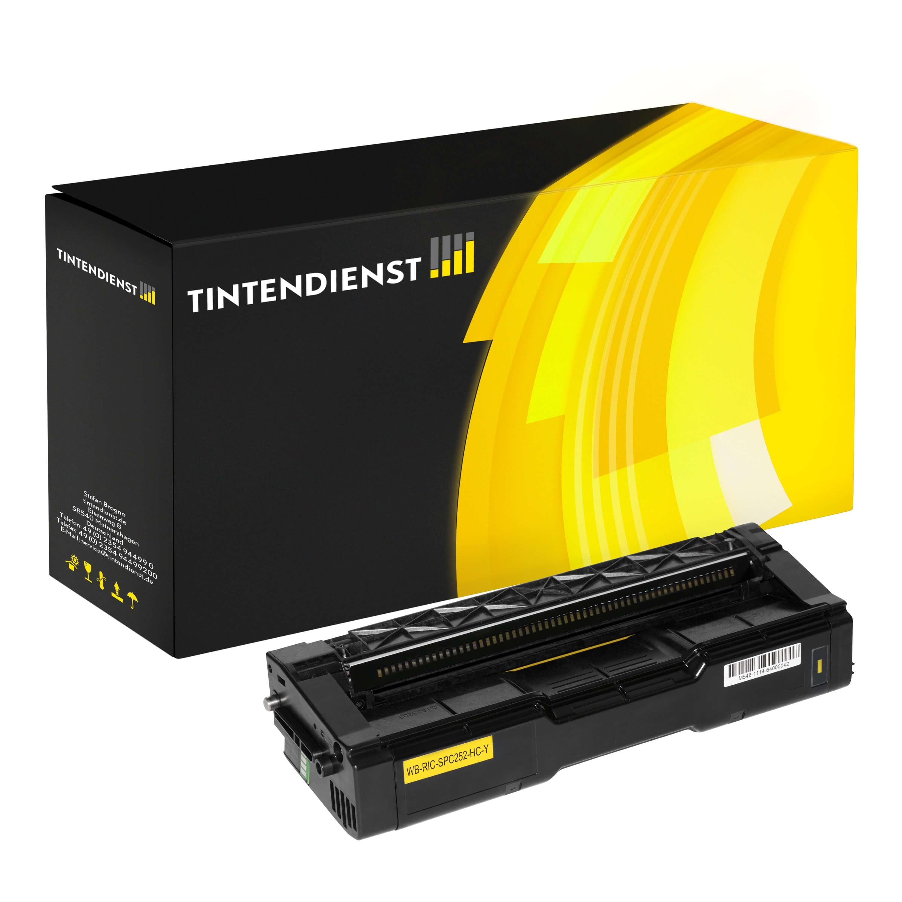 Toner kompatibel für Ricoh Aficio SP C 262 DNw (407719) Gelb