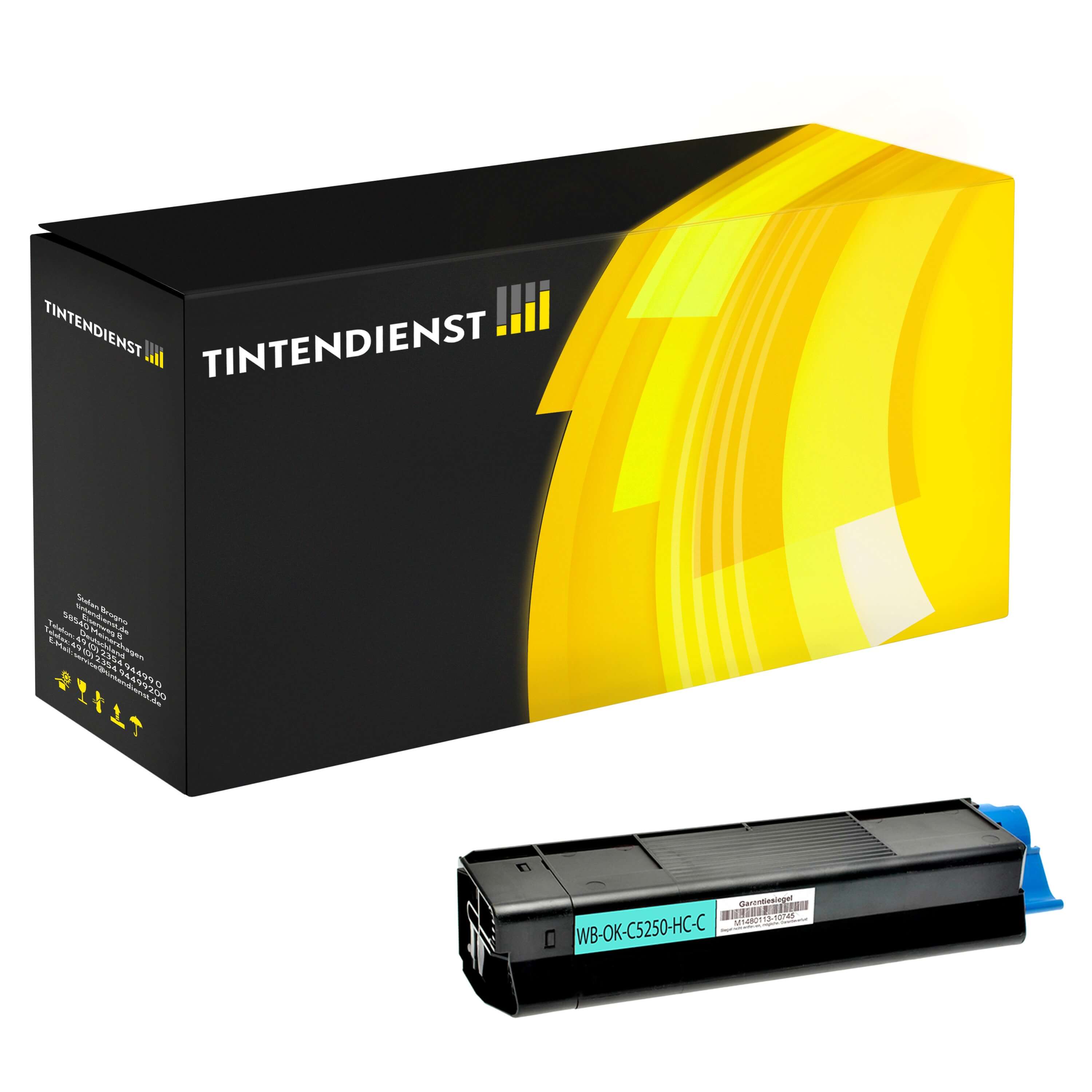 Toner kompatibel für OKI C 5250 DN (42127456) Cyan